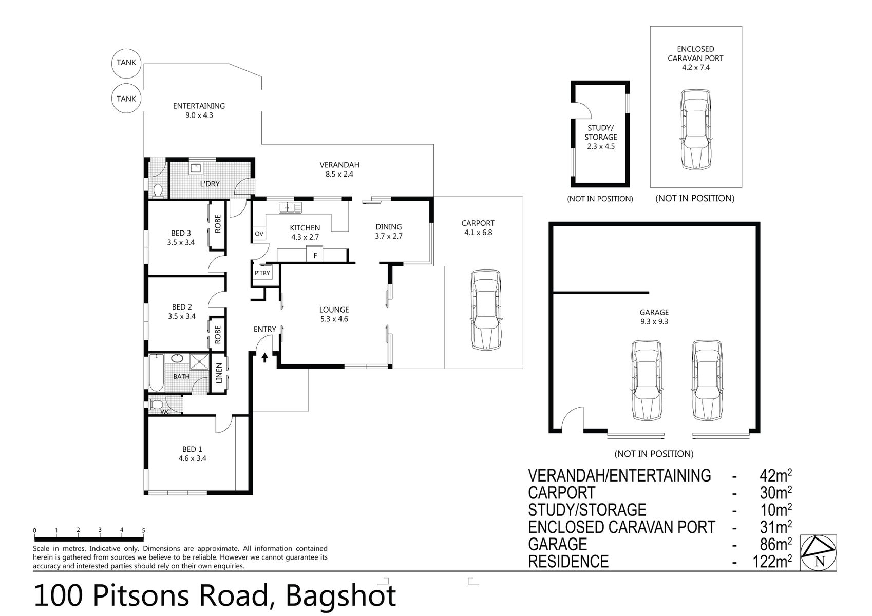 APPROVED FLOORPLAN 100 Pitsons Road, Bagshot (23 AUGUST 2018) 122 sqm (1)