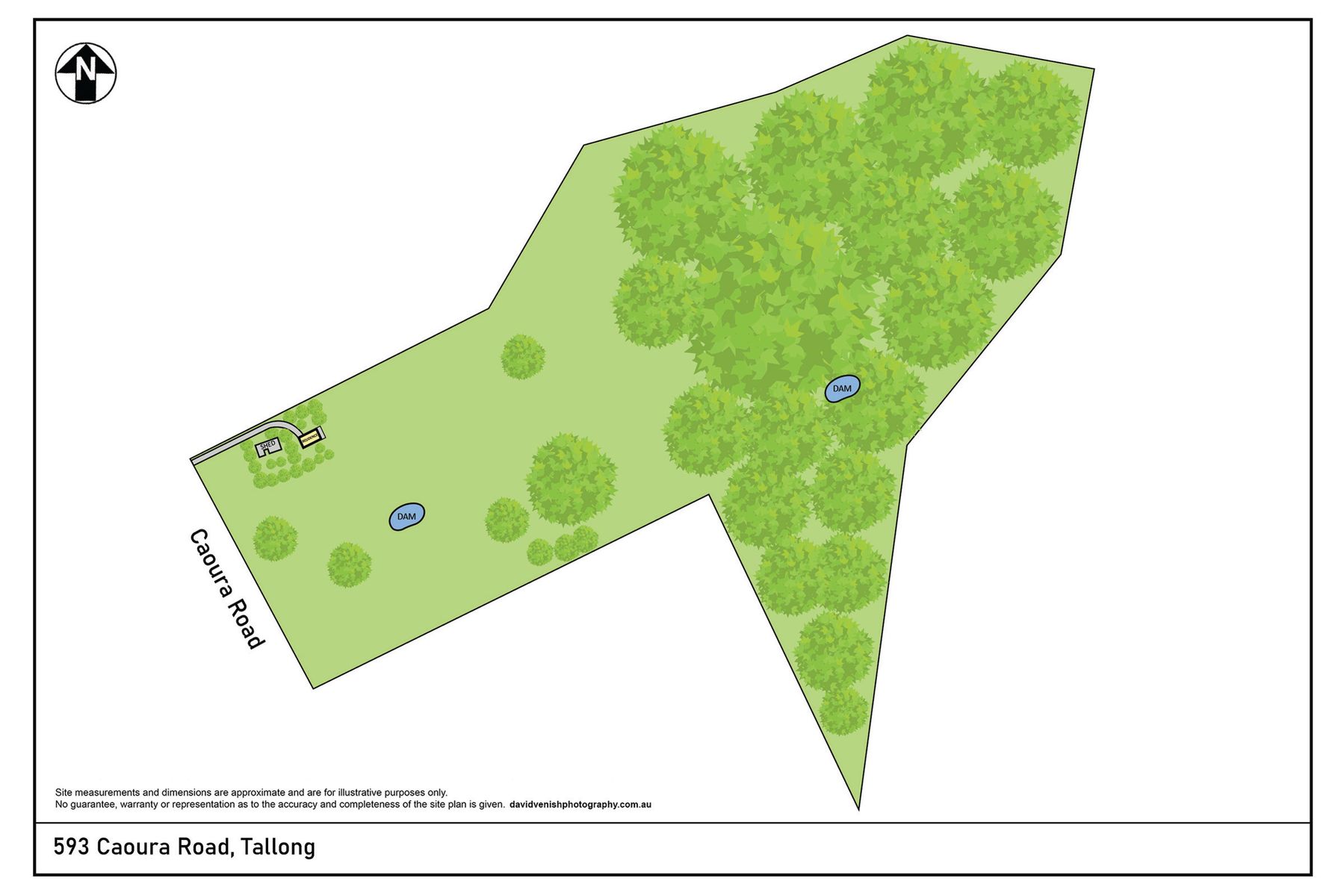593 Caoura Road, Tallong   Site Plan