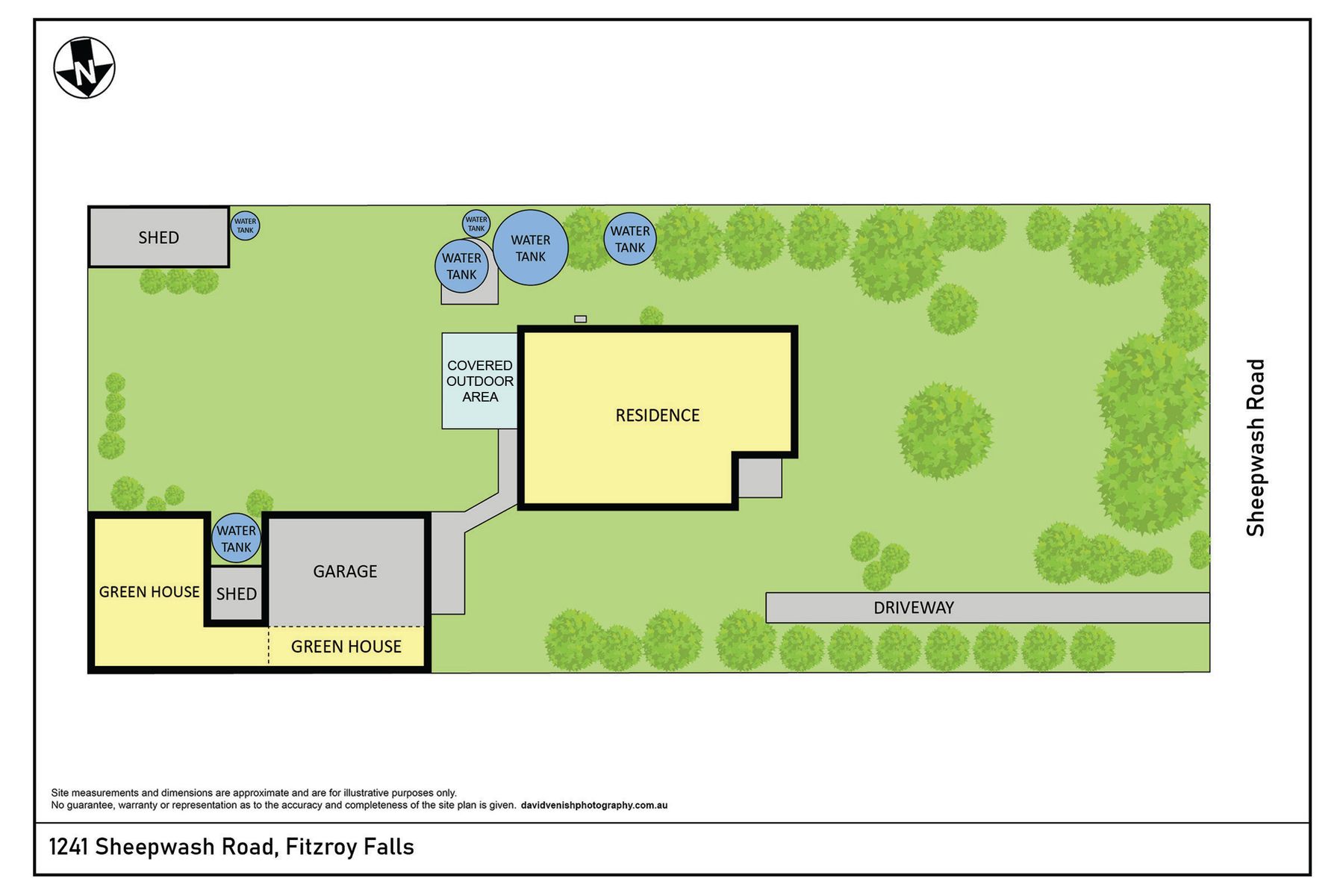 1241 Sheepwash Road, Fitzroy Falls   Site Plan