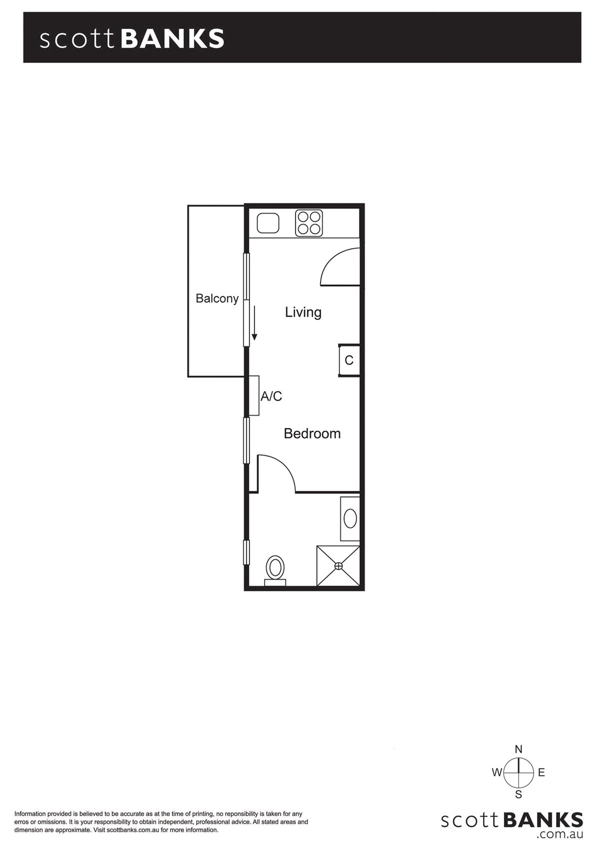 LoRes Floorplan 322 5 Dudley Street Caulfield East without measurements