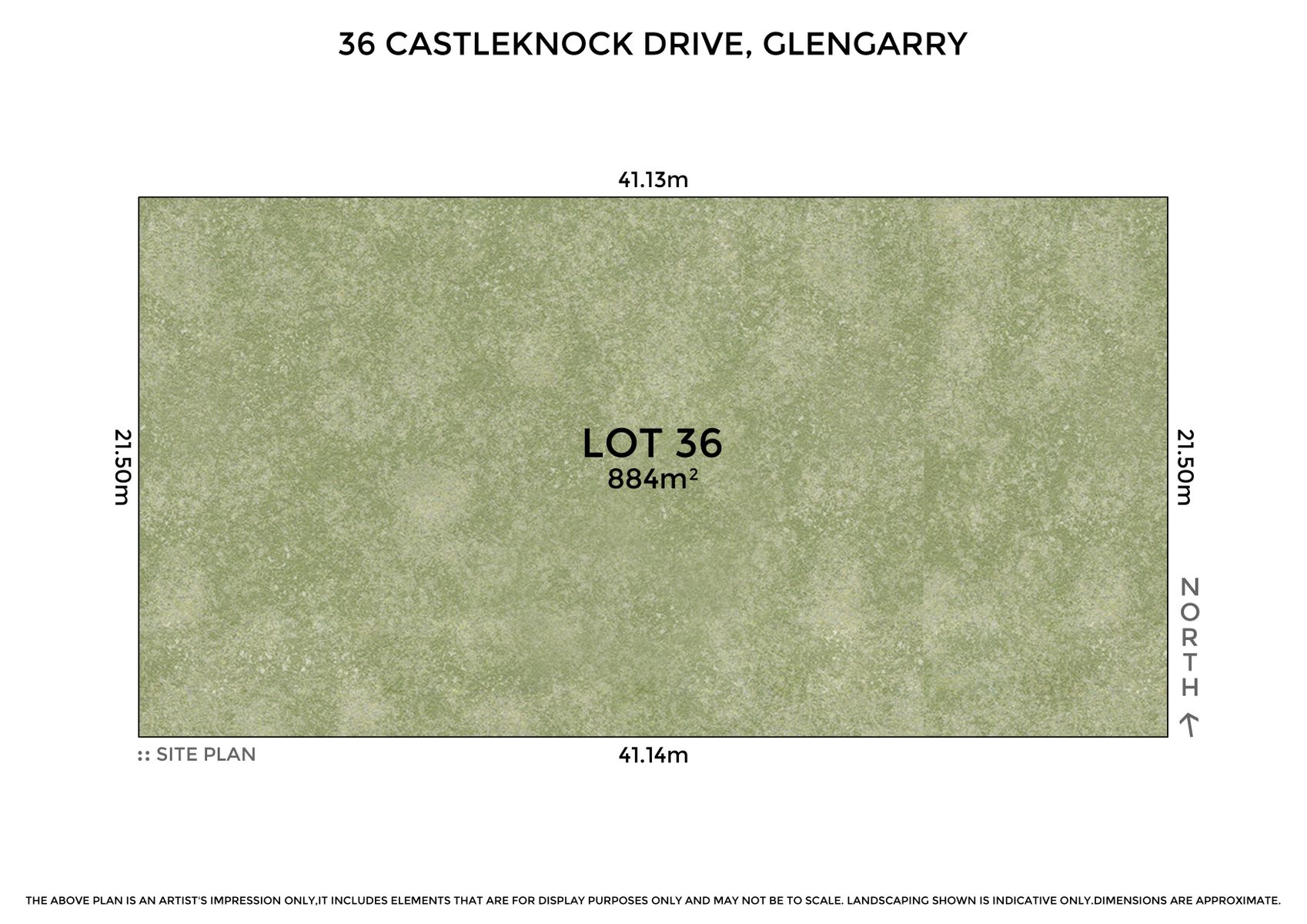 2 PRINT   36 Castleknock Dr, Glengarry   Siteplan