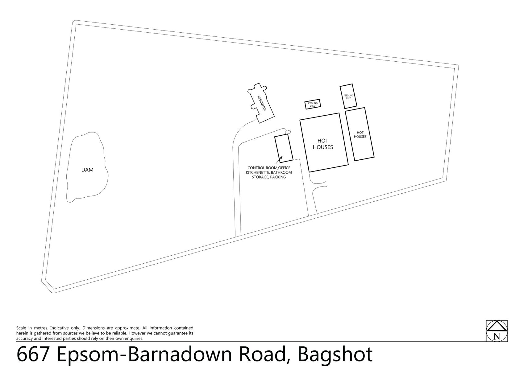667 Epsom Barnadown Road, Bagshot (22 OCTOBER 2017) Site Plan