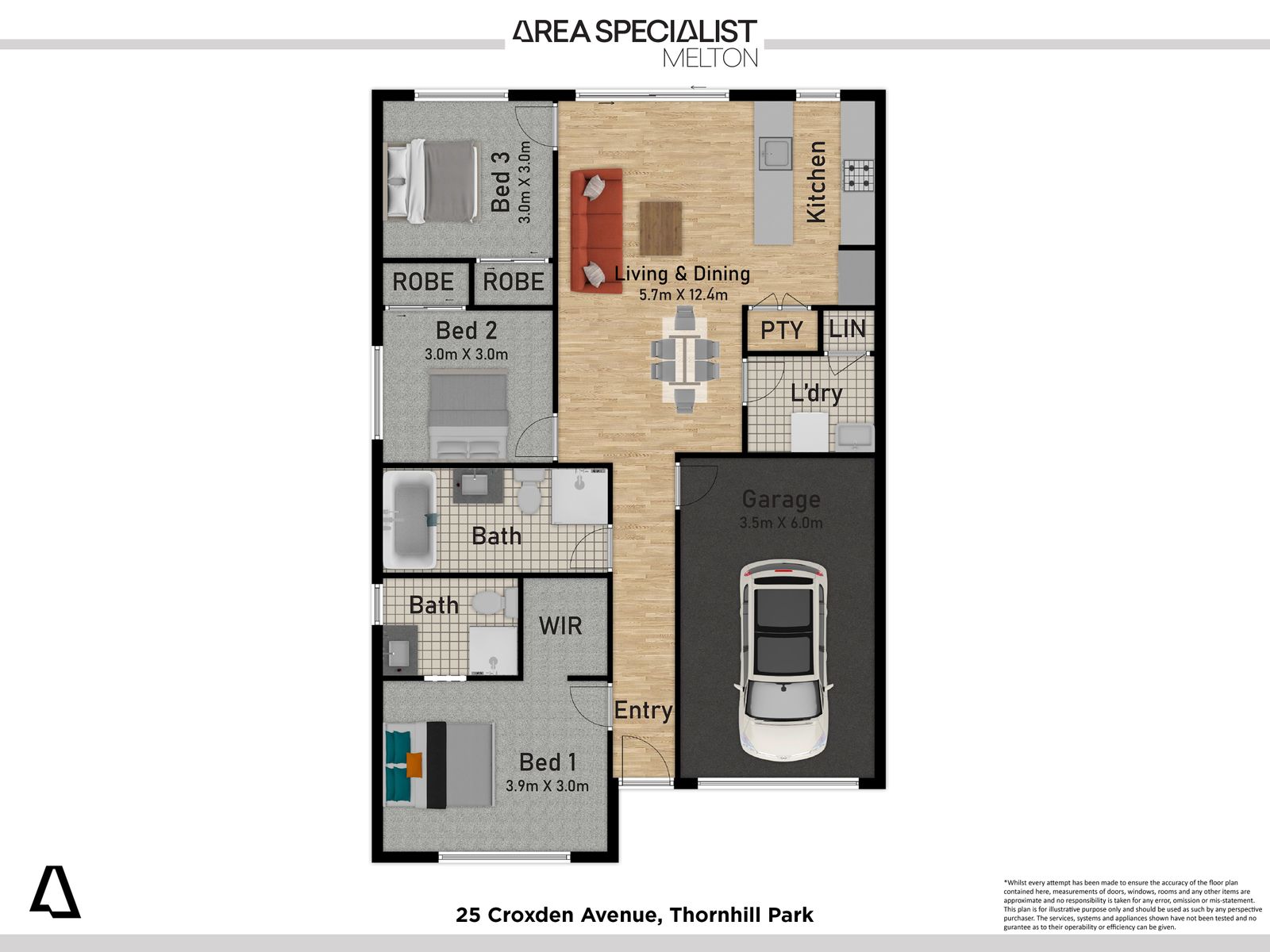 25 Croxden Avenue, Thornhill Park   Floor Plan