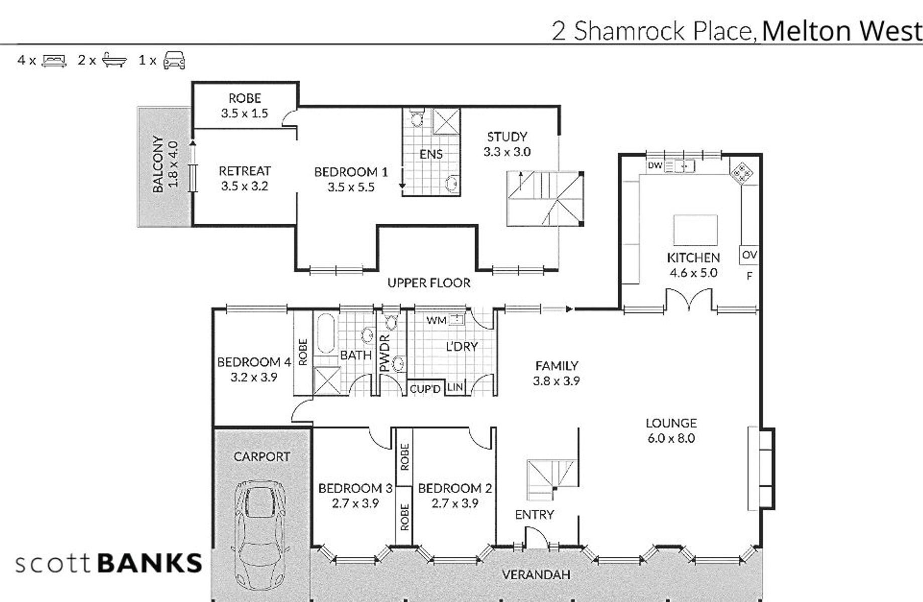 2 Shamrock Place Melton West - Floor Plan