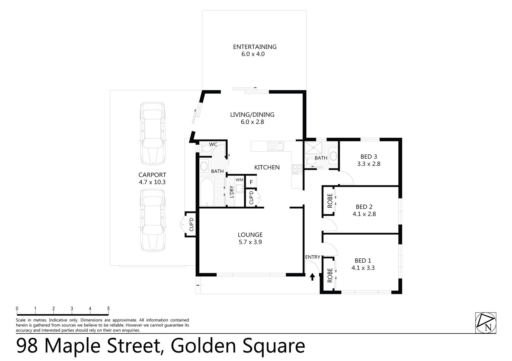 98 Maple Street, Golden Square (30 JANUARY 2018) 104sqm (5 Floorplan
