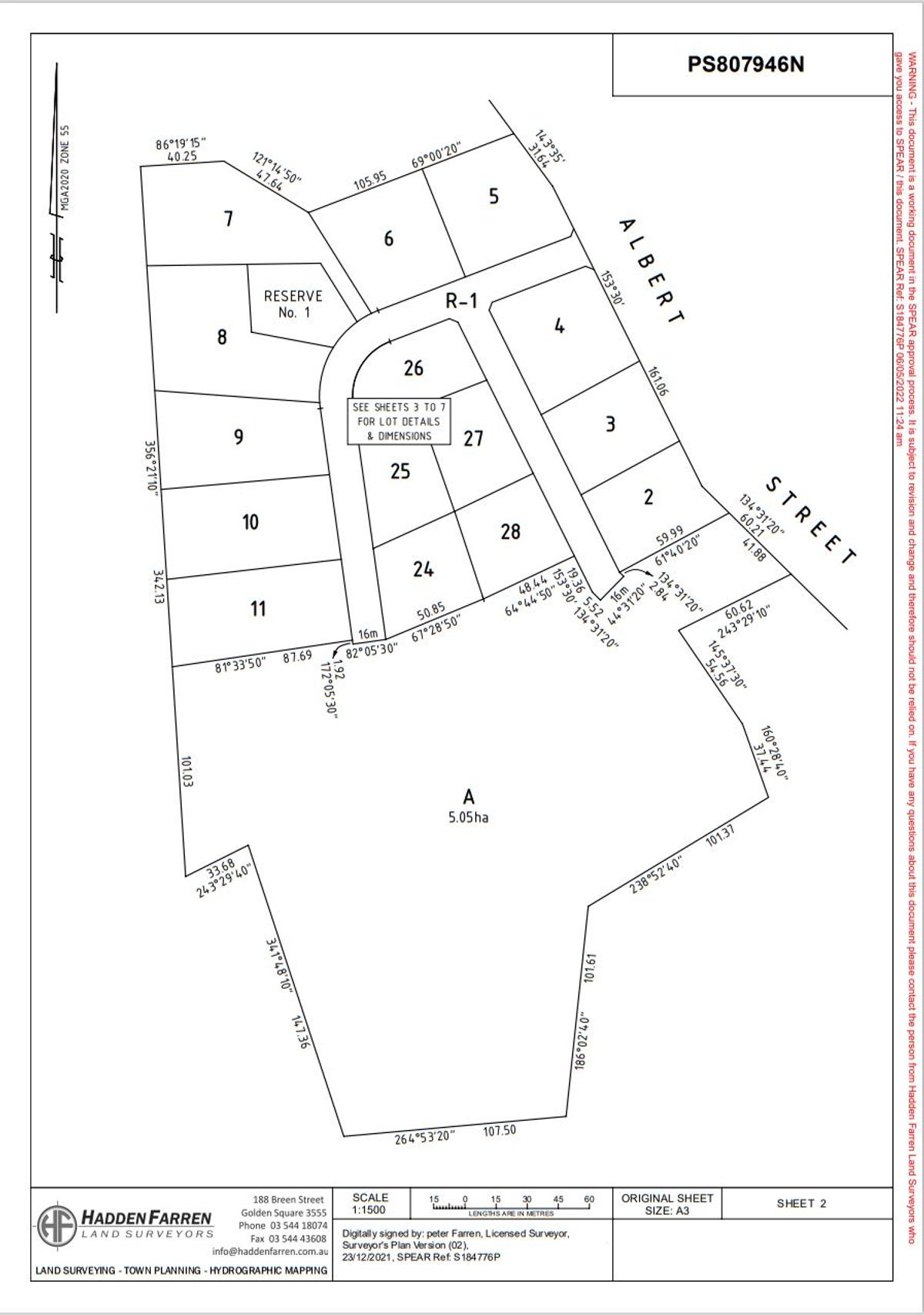 Page 2 Plan of subdivision