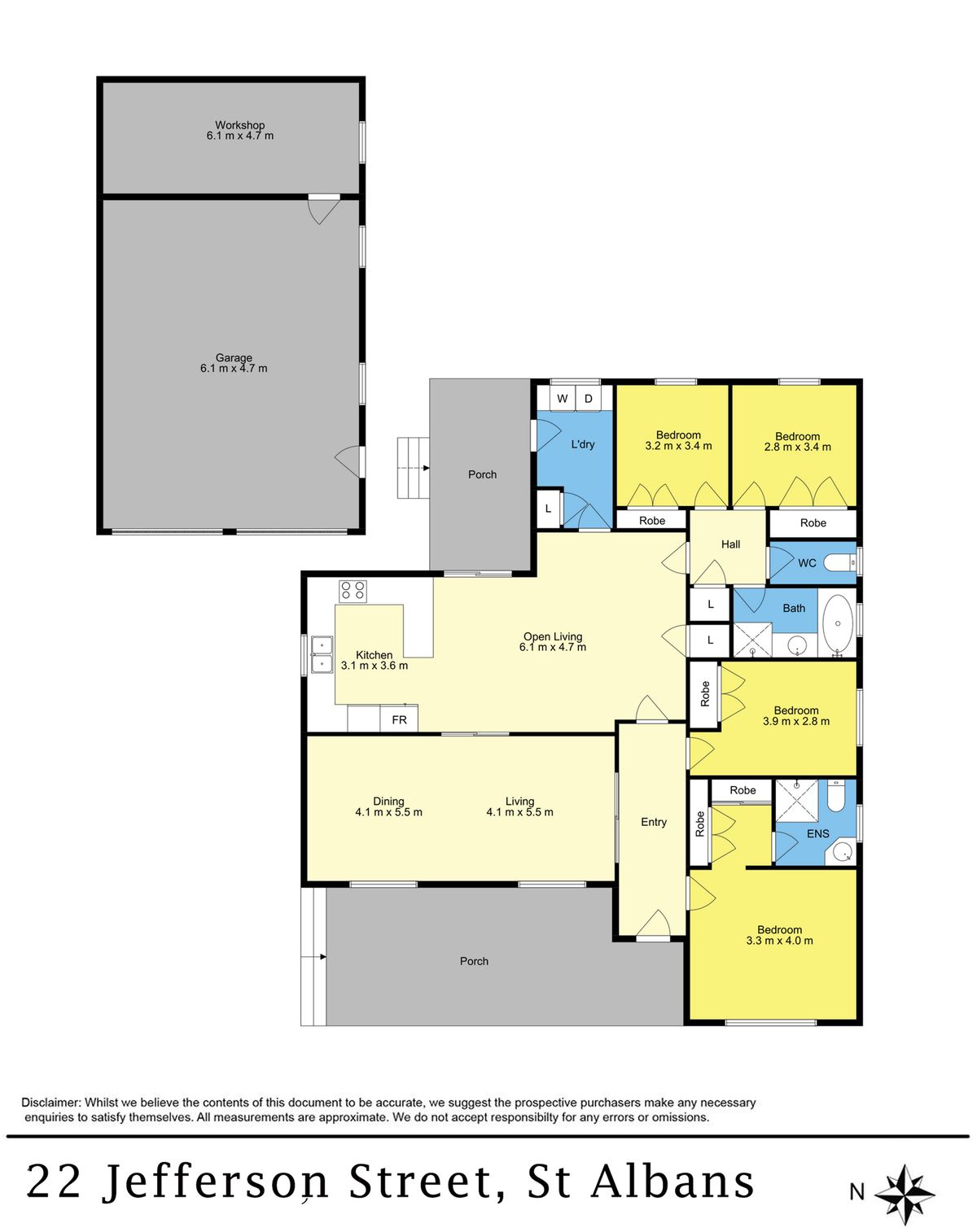 22 Jefferson Street, St Albans   Floor Plan HI RES