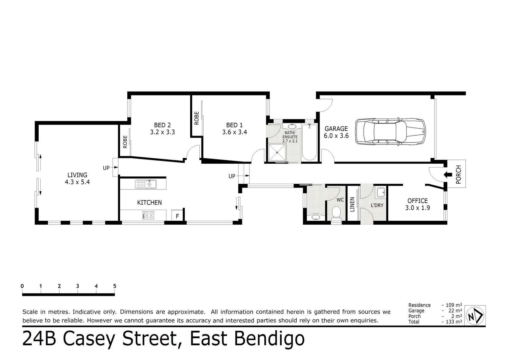 Floor Plan   24B Casey Street, East Bendigo
