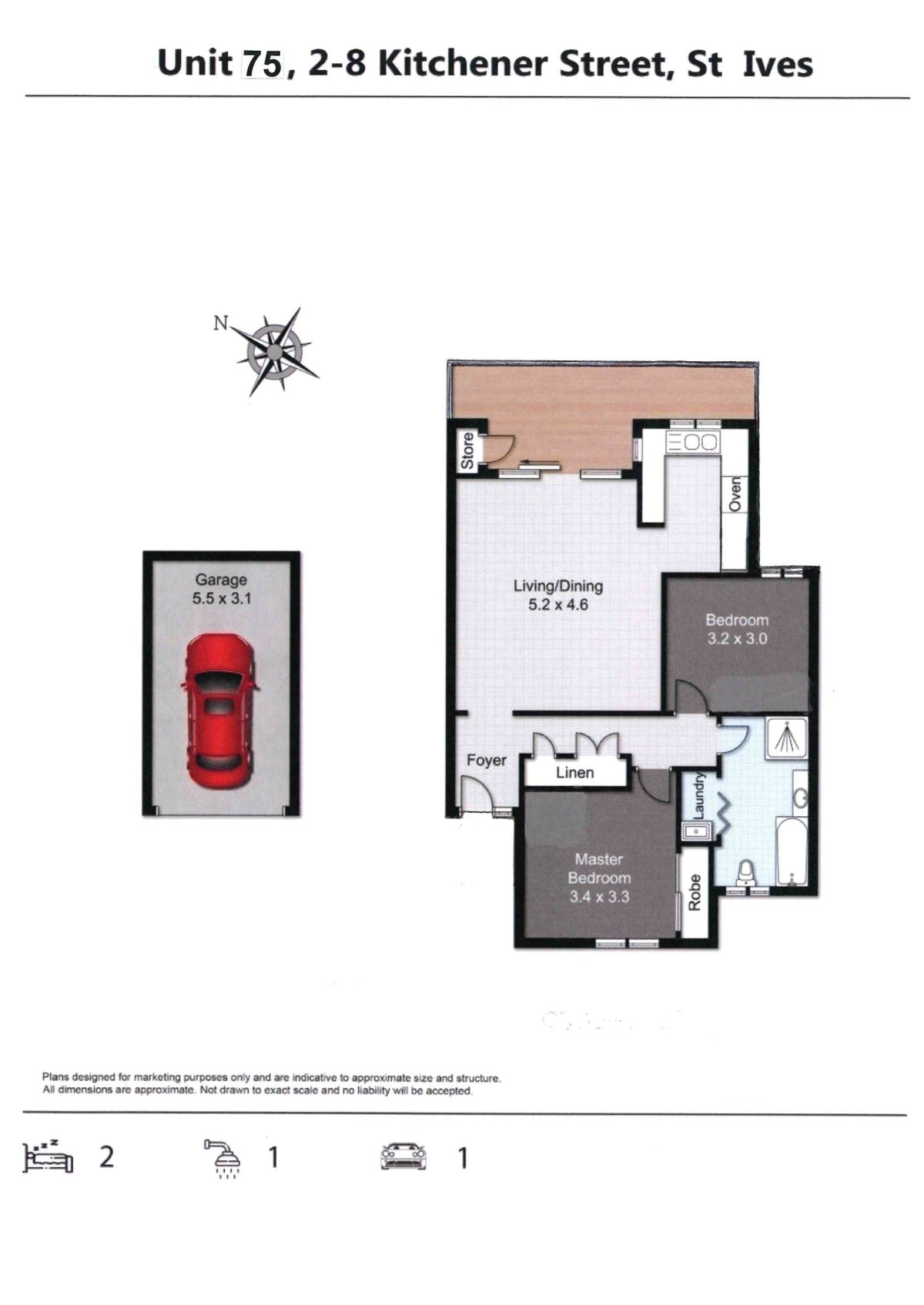 Fernbank Unit 75 Floorplan Web