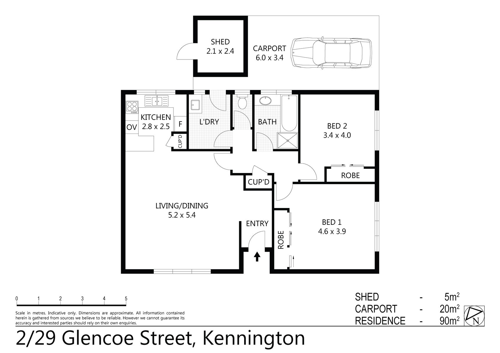 2 29 Glencoe Street, Kennington Floorplan (08 MARCH 2017) 90sqm
