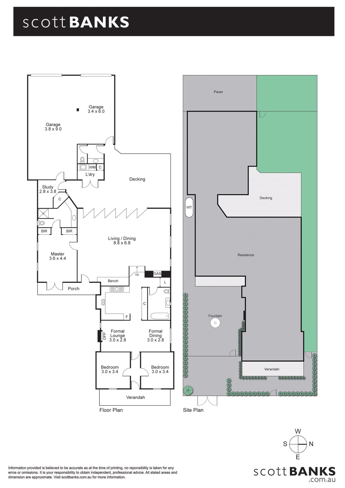 Floor Site Plan 10 Bay Street Queenscliff v2
