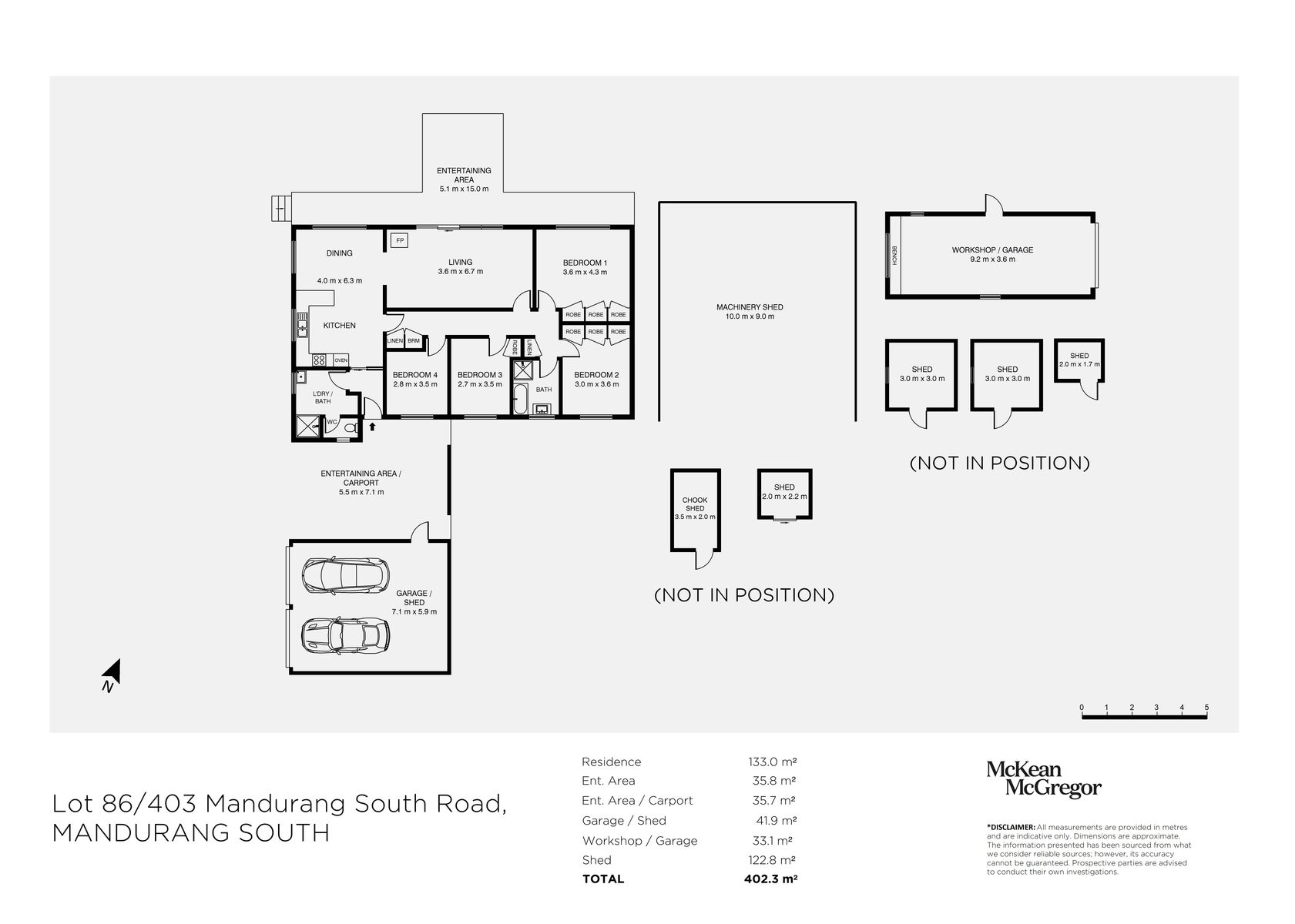 LOT 86/ 403 Mandurang South Road, Mandurang South For Sale by Farmbuy.com - floorplan 1