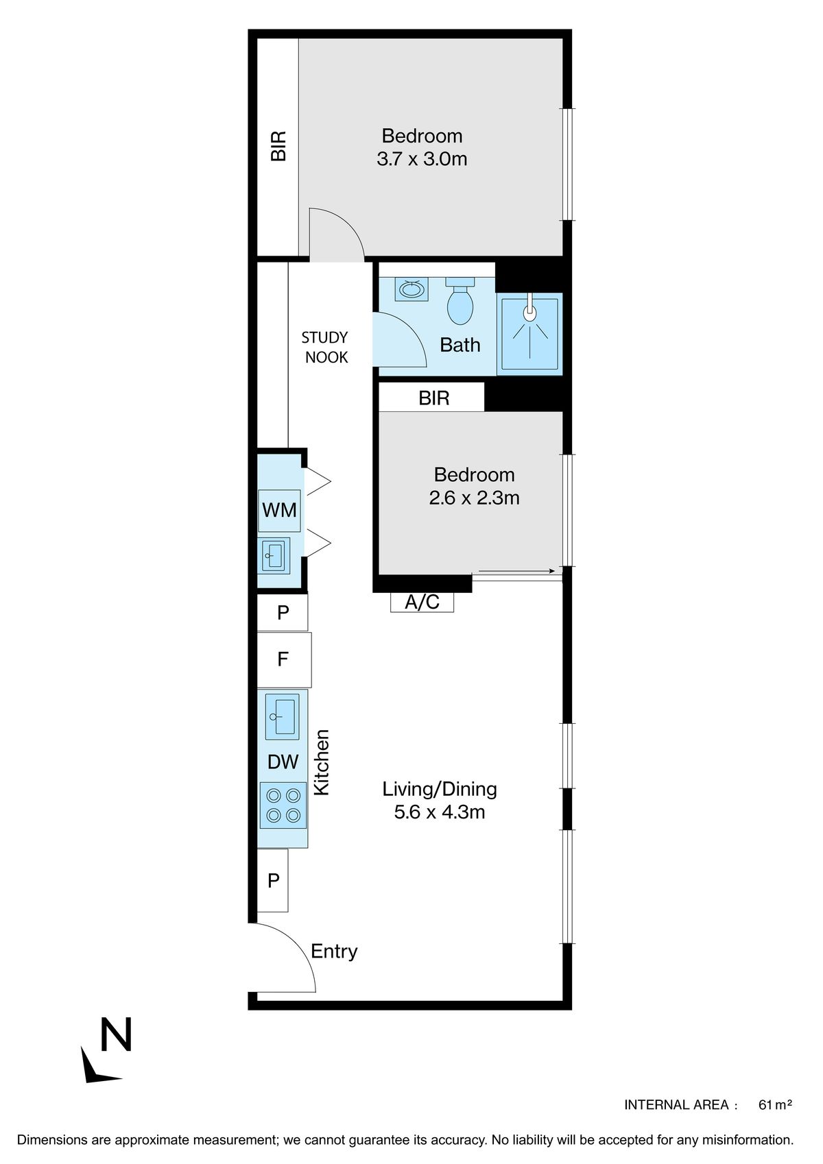 Floorplan for 810E/878 Collins Street