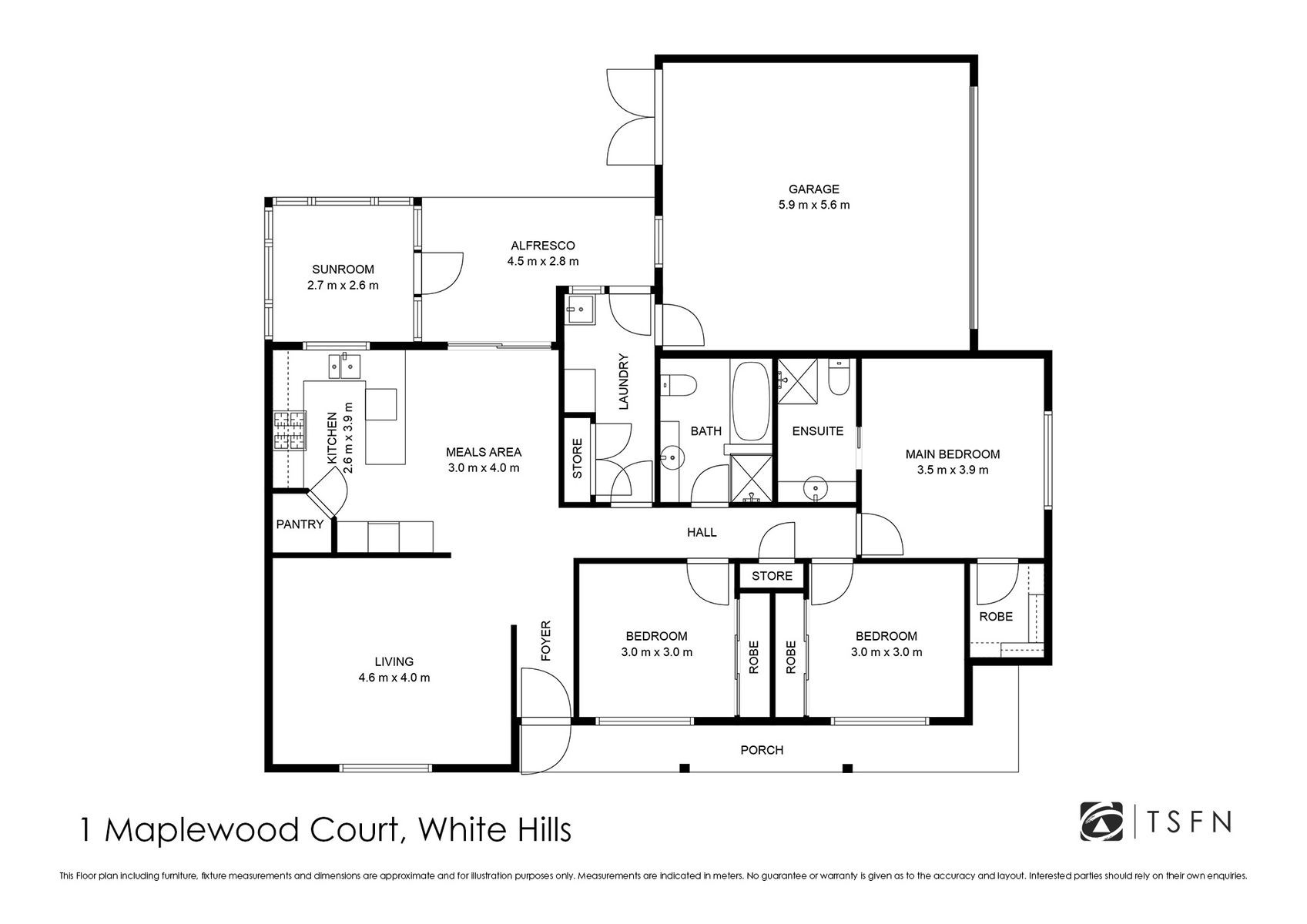 1 Maplewood Court Floor Plan