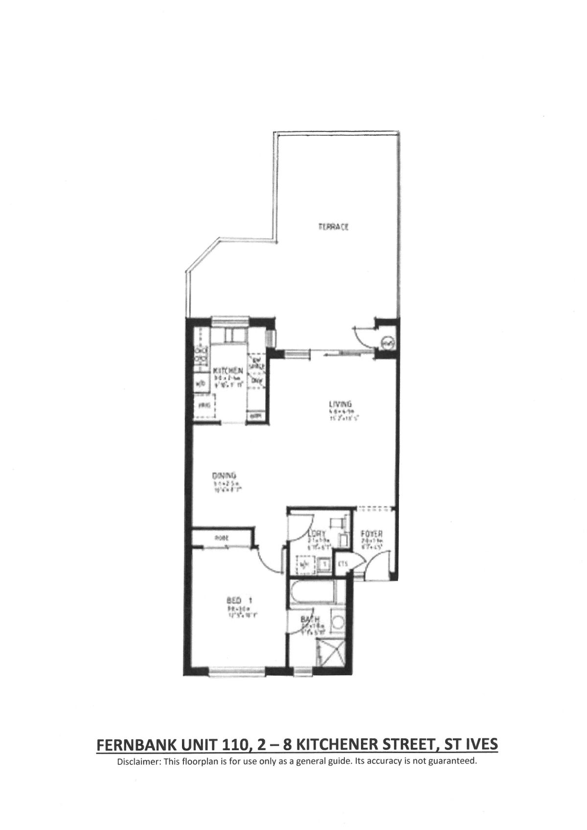 Fernbank Unit 110 Floorplan