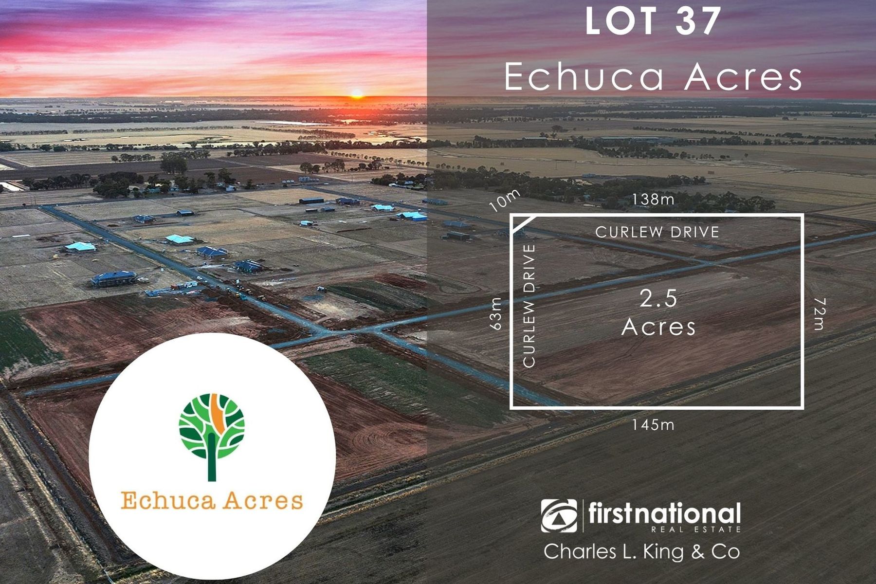 Echuca Acres Estate, Lot 37 Curlew Drive, Echuca VIC 3564, Lot - Image 1