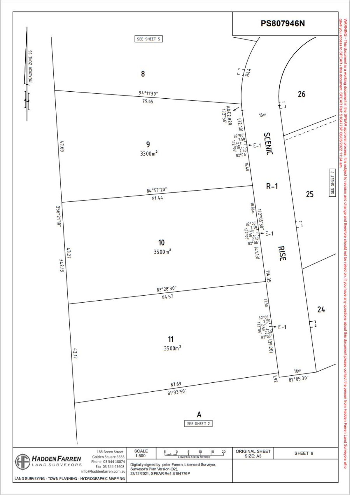 Page 6 Plan of subdivision