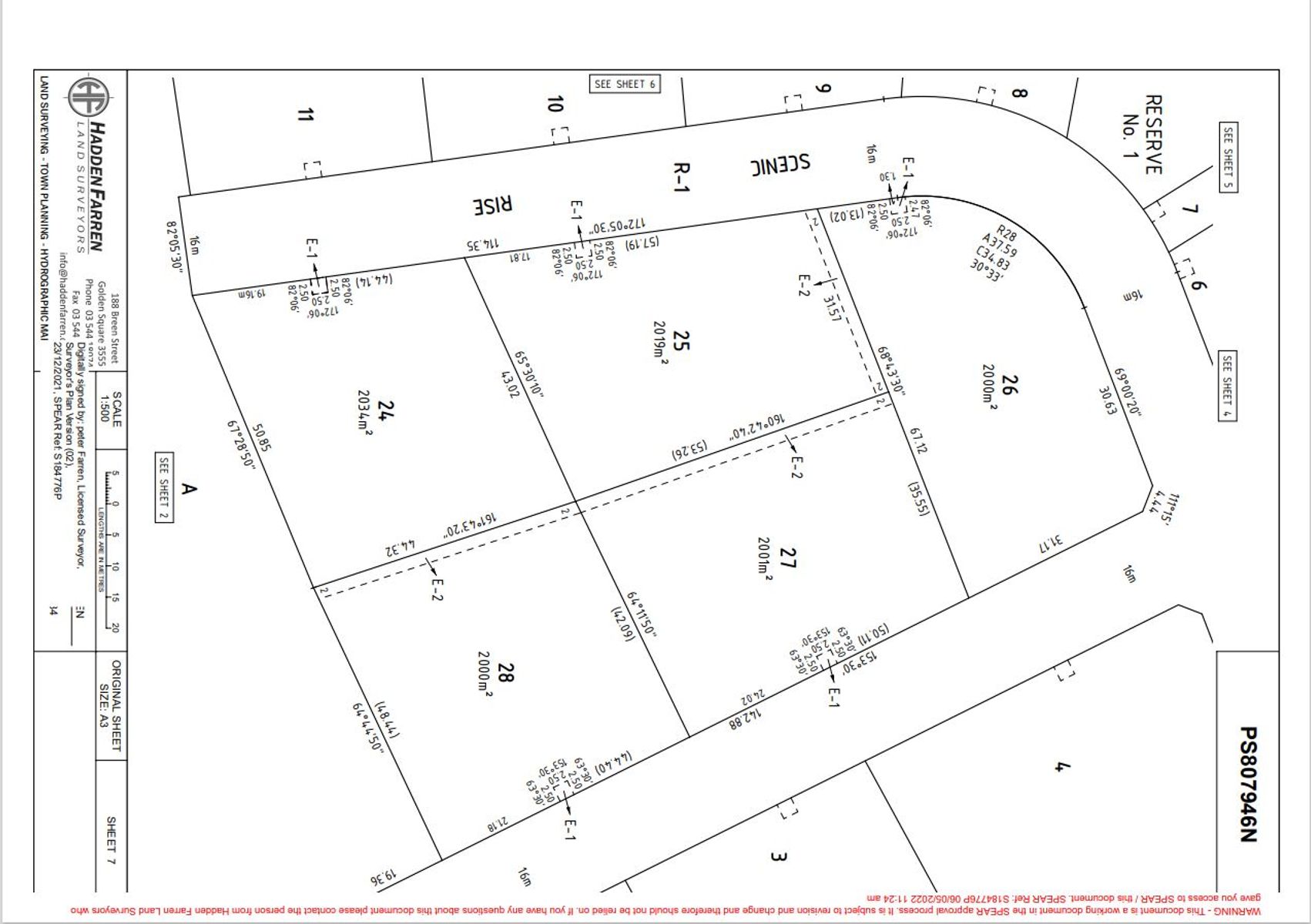 Page 7 Plan of subdivision