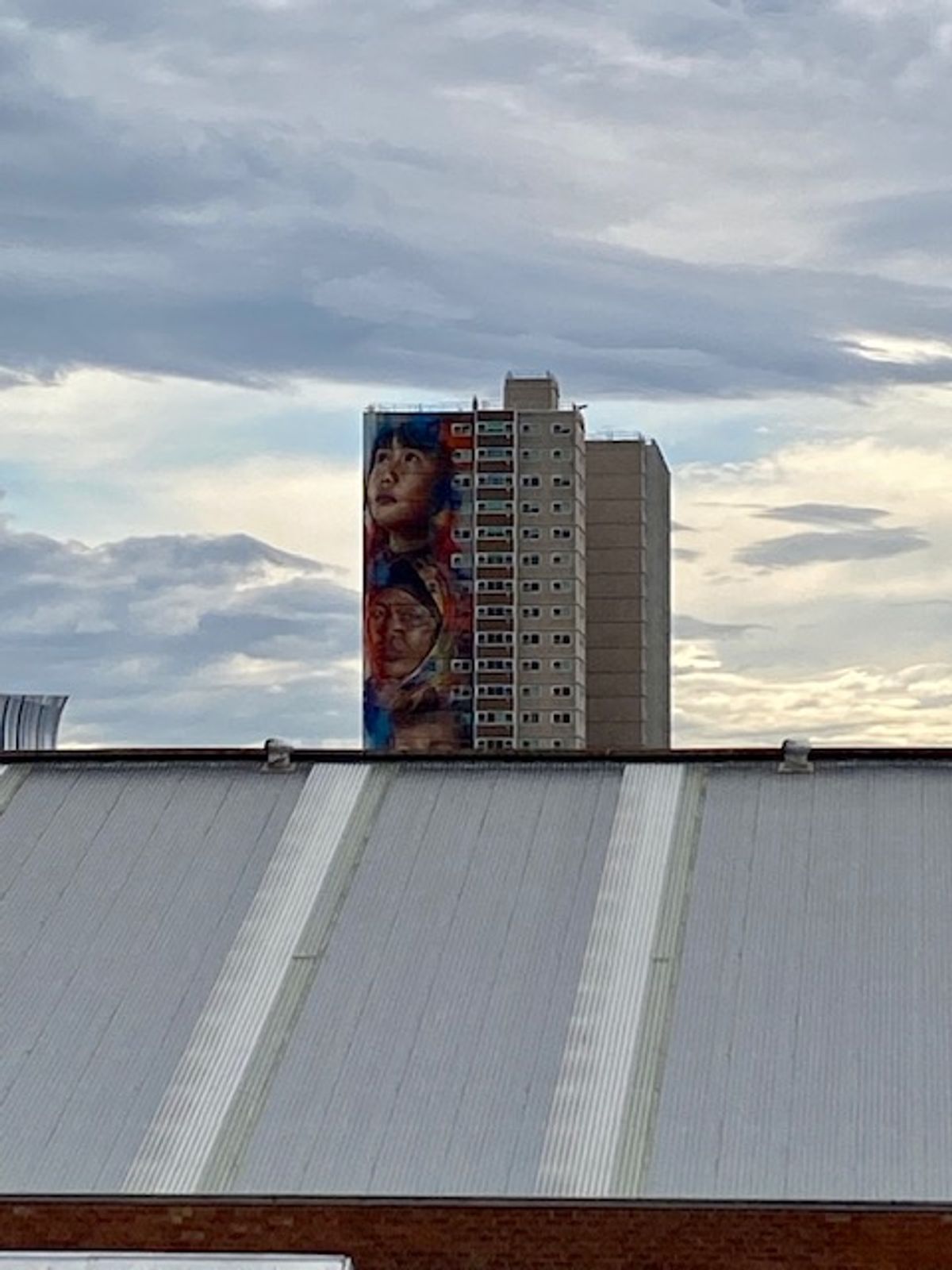 View of Wellington Street Mural from balcony