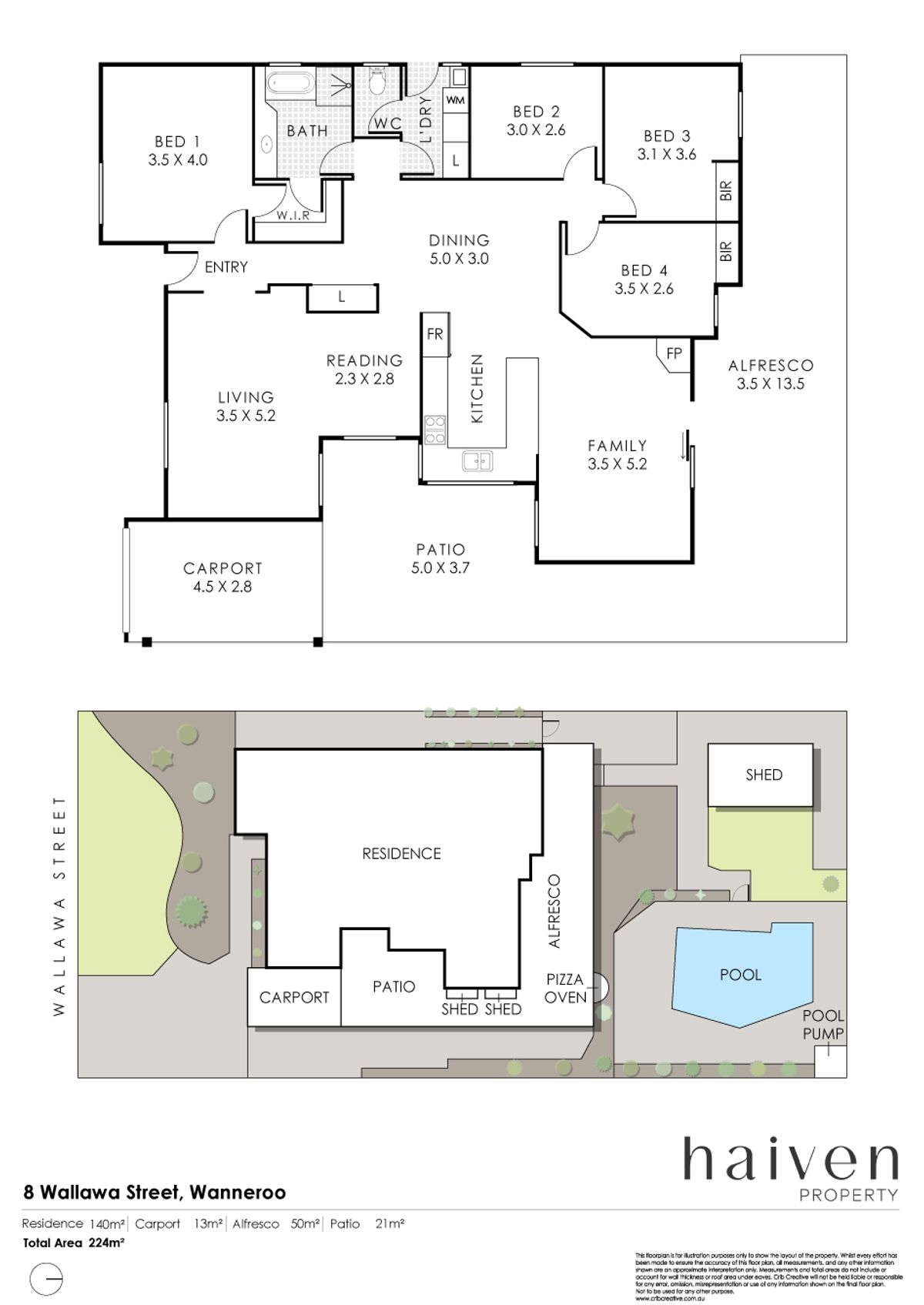 Floor Plan -  8 Wallawa Street Wanneroo WA 6065