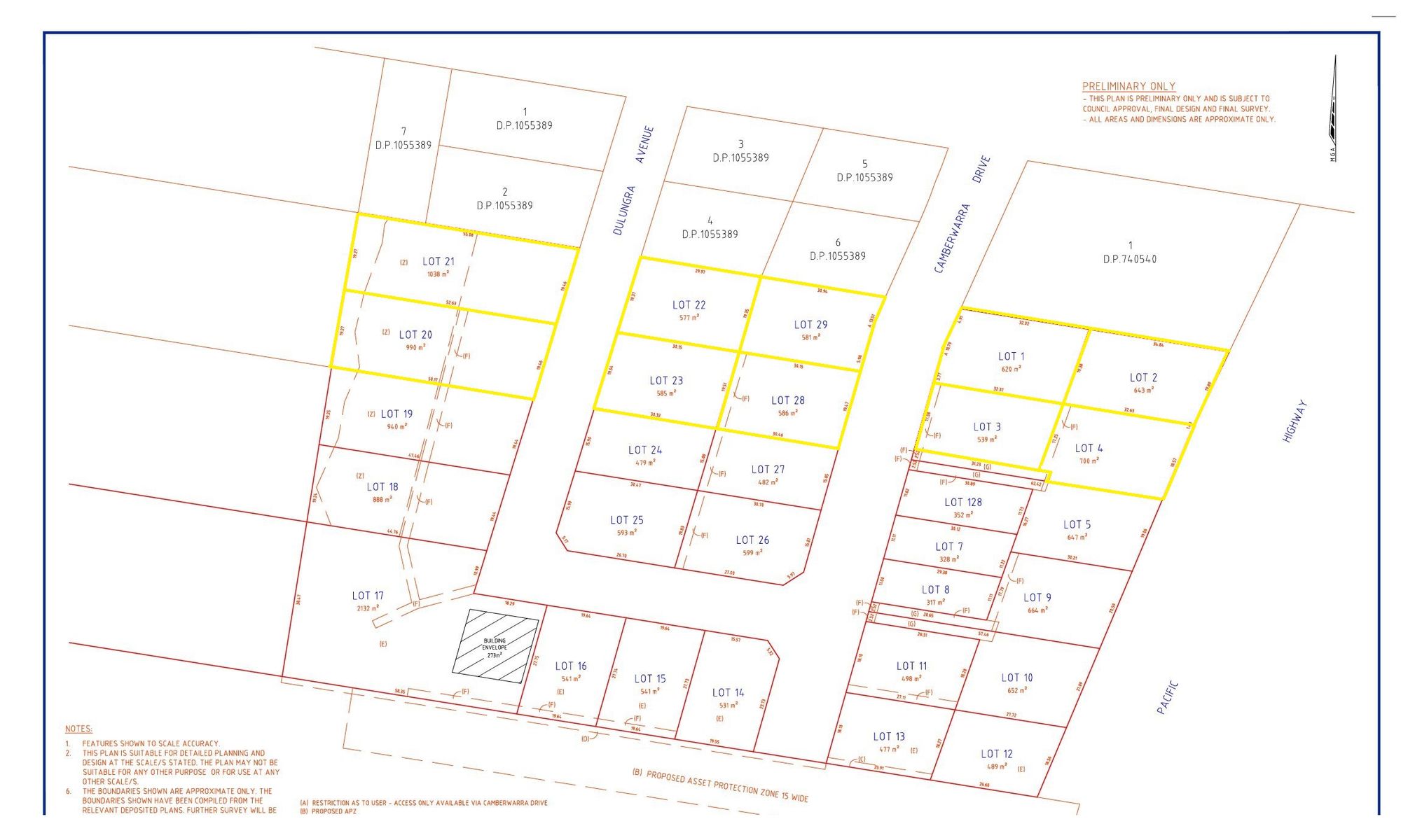 2023 09 26 Subdivision Layout & Lot Numbers  Rotated