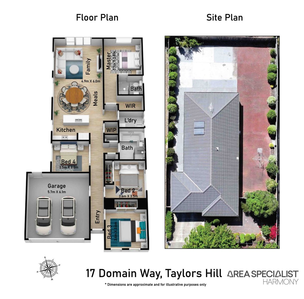 Floorplan   17 Domain Way, Taylors Hill   ASH   Vish
