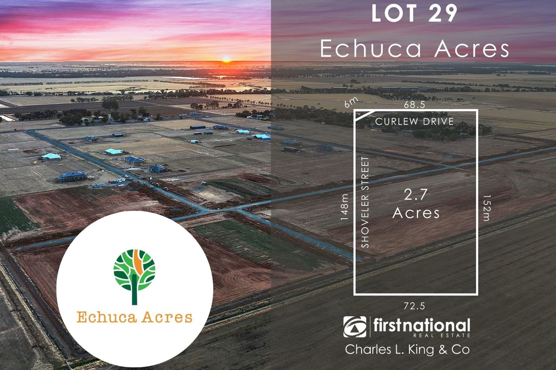 Echuca Acres Estate, Lot 29 Curlew Drive, Echuca VIC 3564, Lot - Image 1