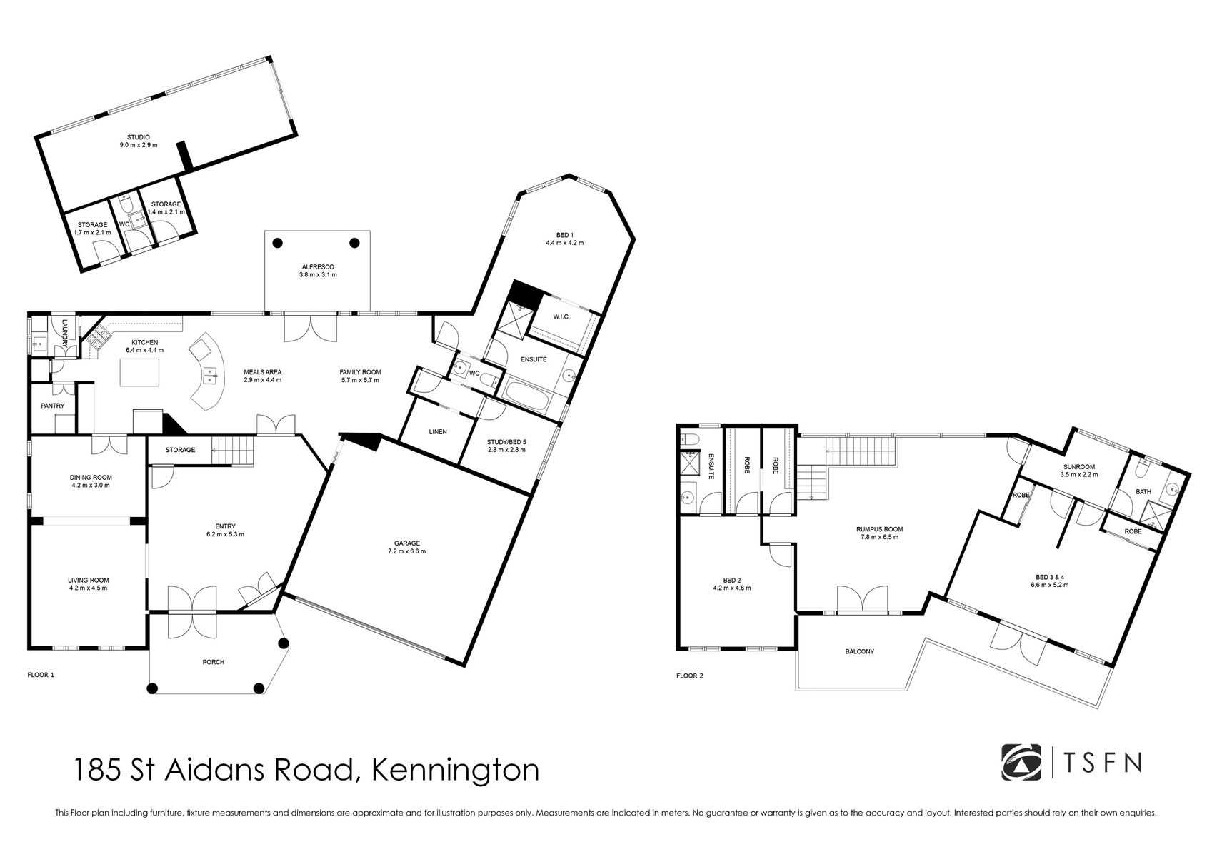 185 St Aidans Road Floor Plan