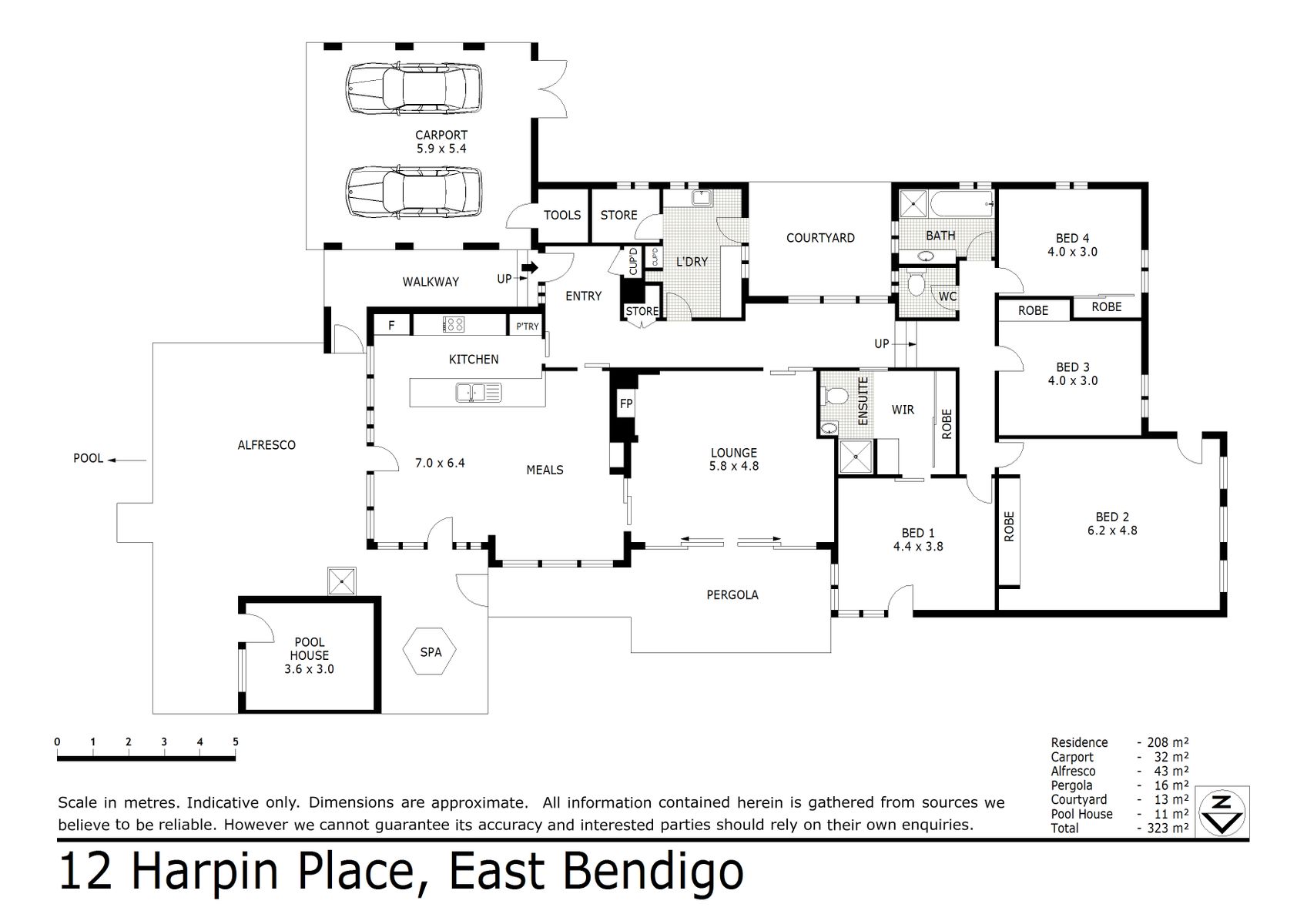 Floor Plan   12 Harpin Place East Bendigo