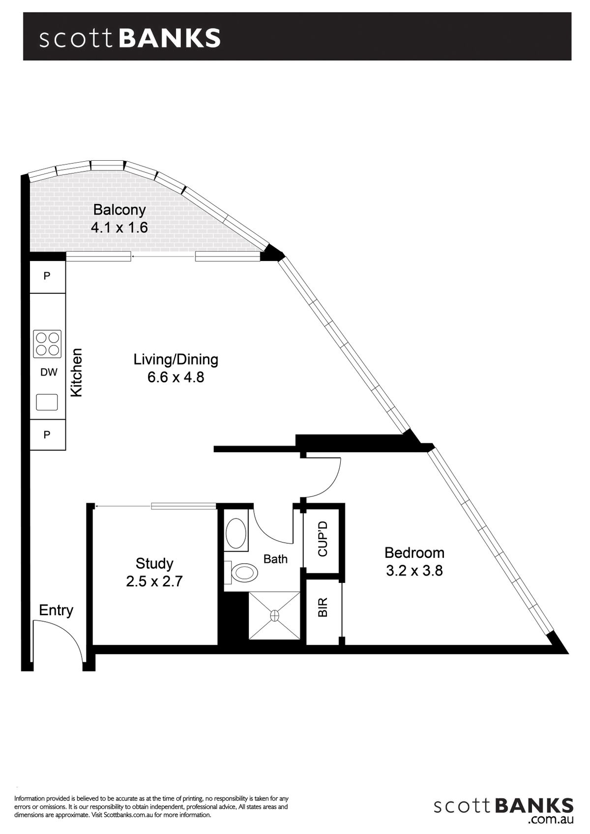 Floor plan for 618 555 st kilda road melbourne 3004