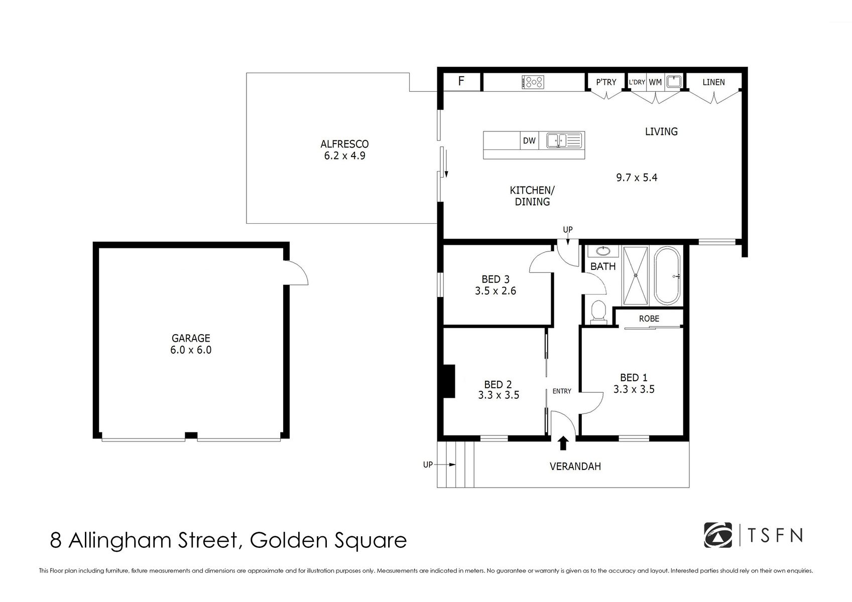 8 Allingham Street Floor Plan