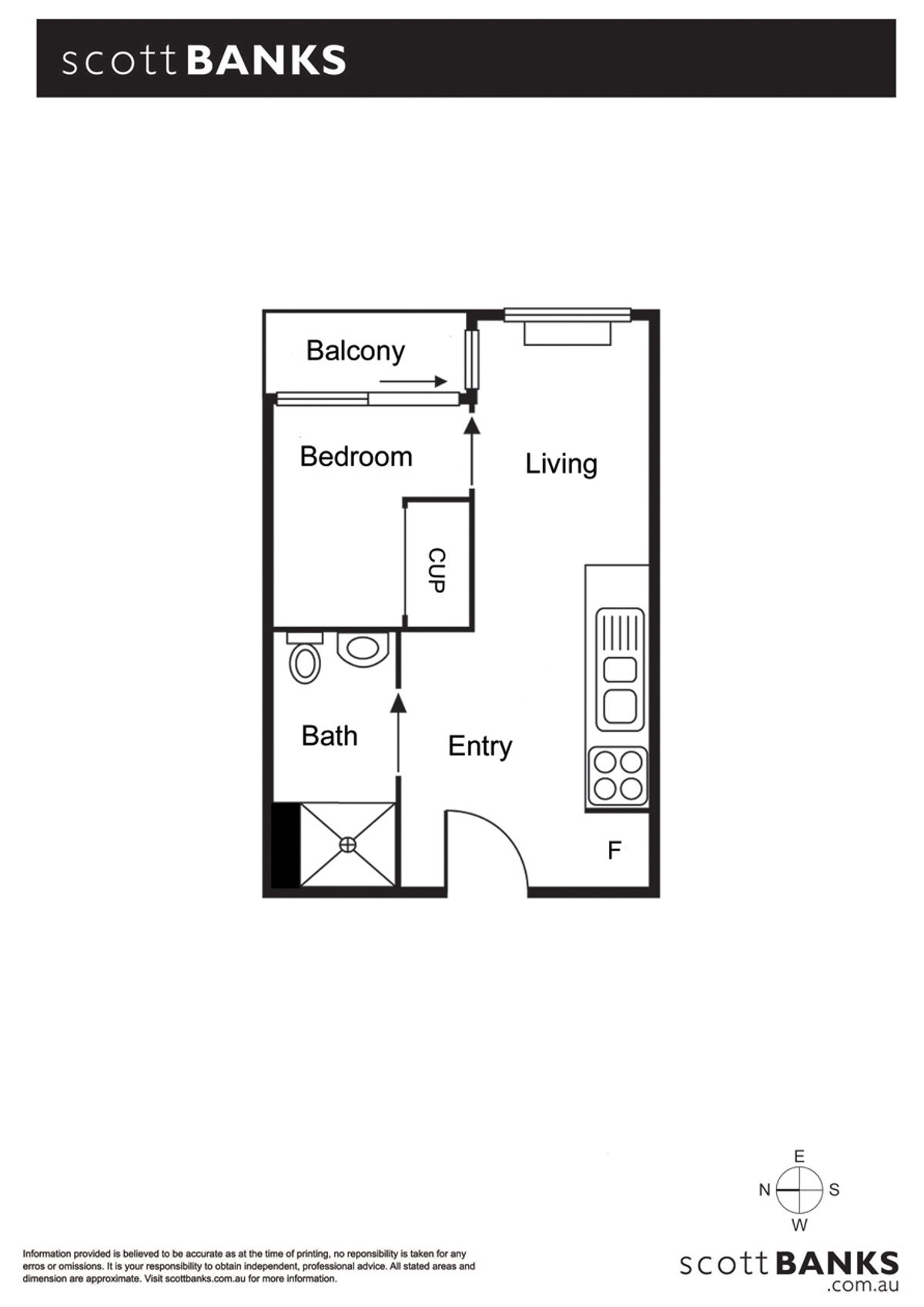 LoRes Floorplan 204 51 Garden Street South Yarra
