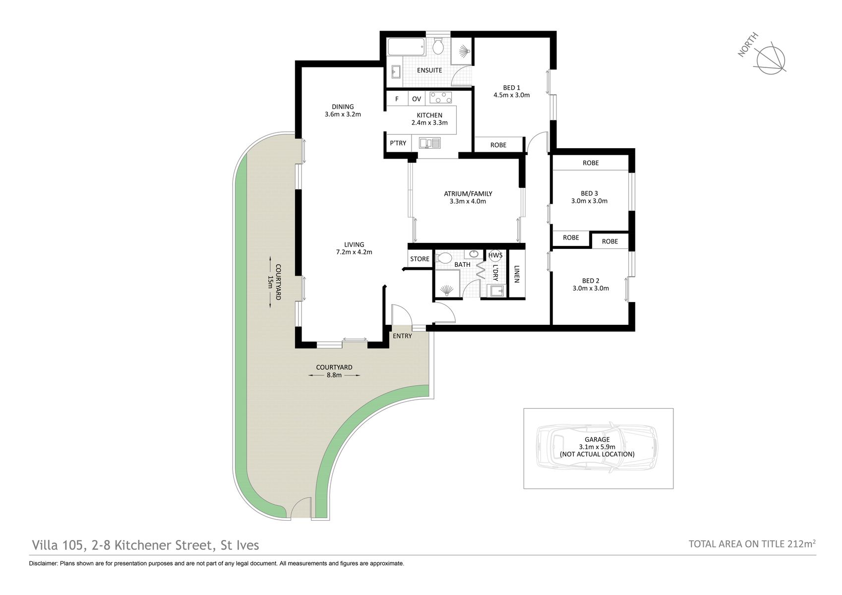 Villa 105, 2 8 Kitchener   Floorplan   Web