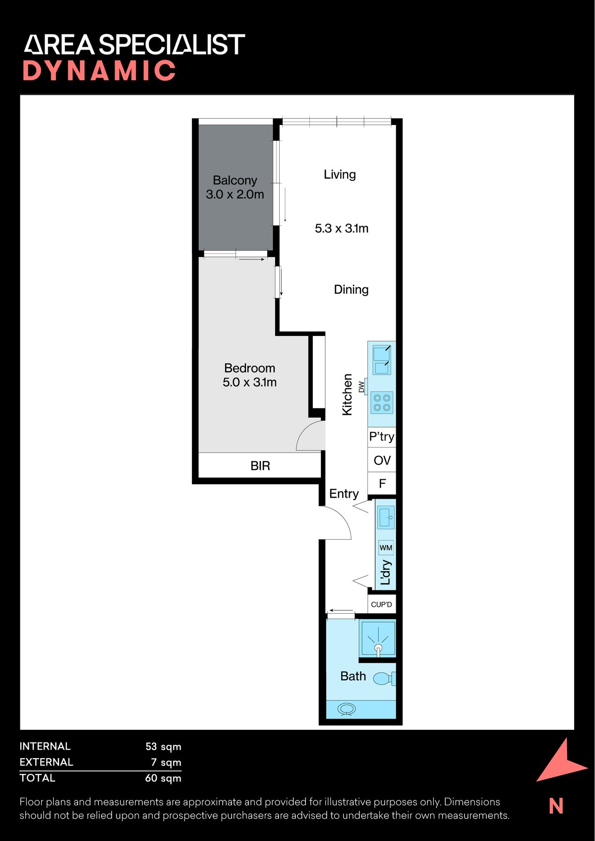 Floorplan for 114/20 Queens Road