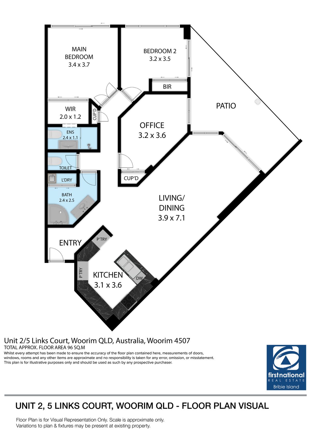 Unit 2 5 Links Crt Woorim 2D Floor Plan Visual