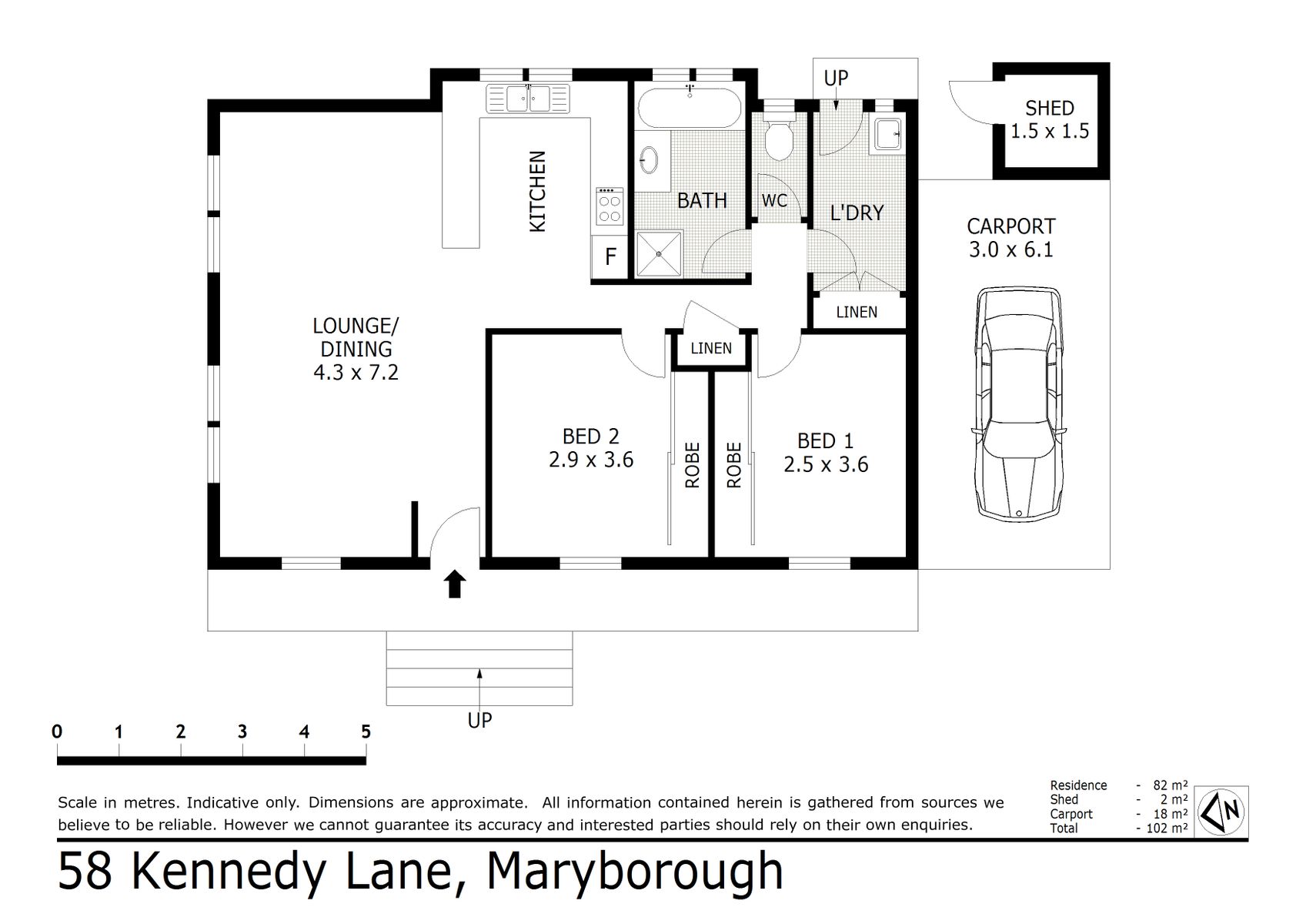 Floor Plan   58 Kennedy Lane, Maryborough