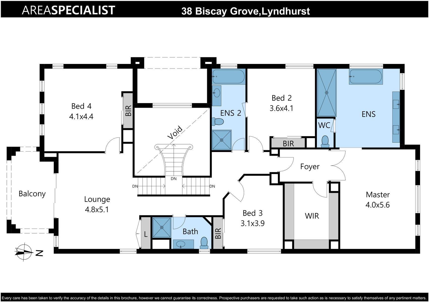 38 Biscay Grove Lyndhurst First Floor Plan