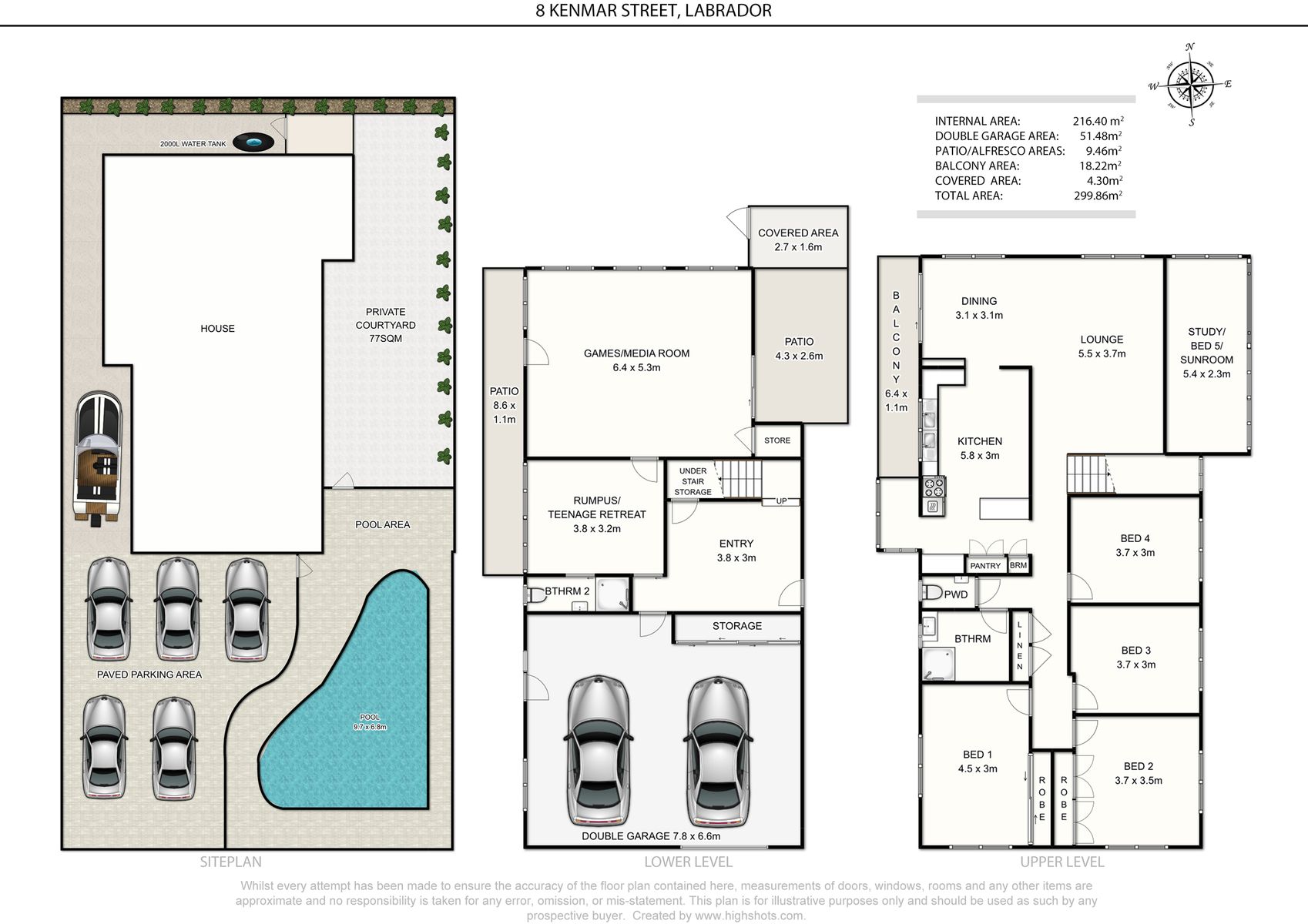 8 Kenmar St, Labrador Floor Plan