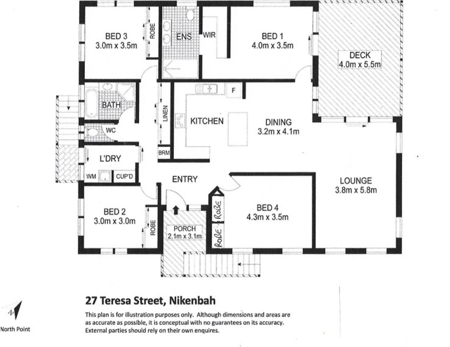 Floor Plan 27 Teresa Street Nikenbah
