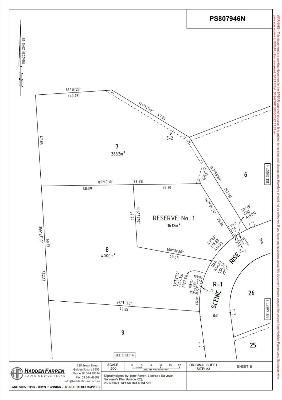 Page 5 Plan of subdivision