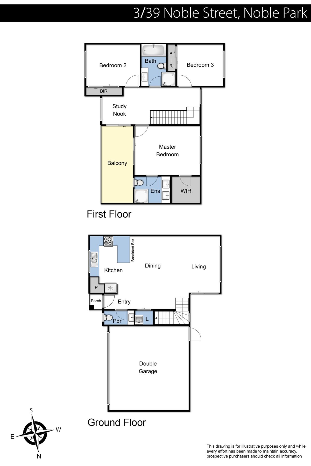 3, 39 Noble Street Plans