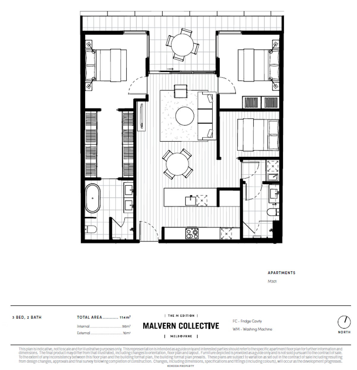 Floorplan for 303/645 Dandenong Road