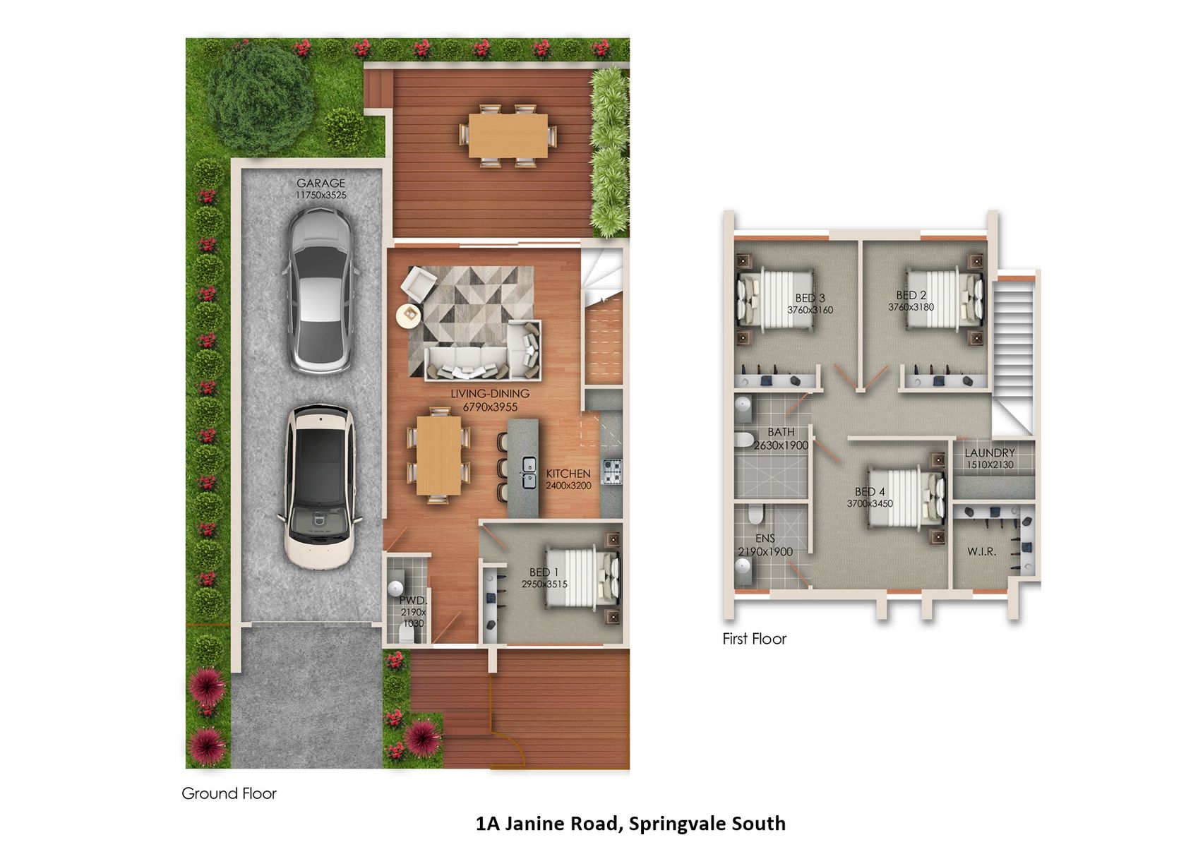 42 Hosken Street Springvale Project Townhouse 3 Floor Plan Web