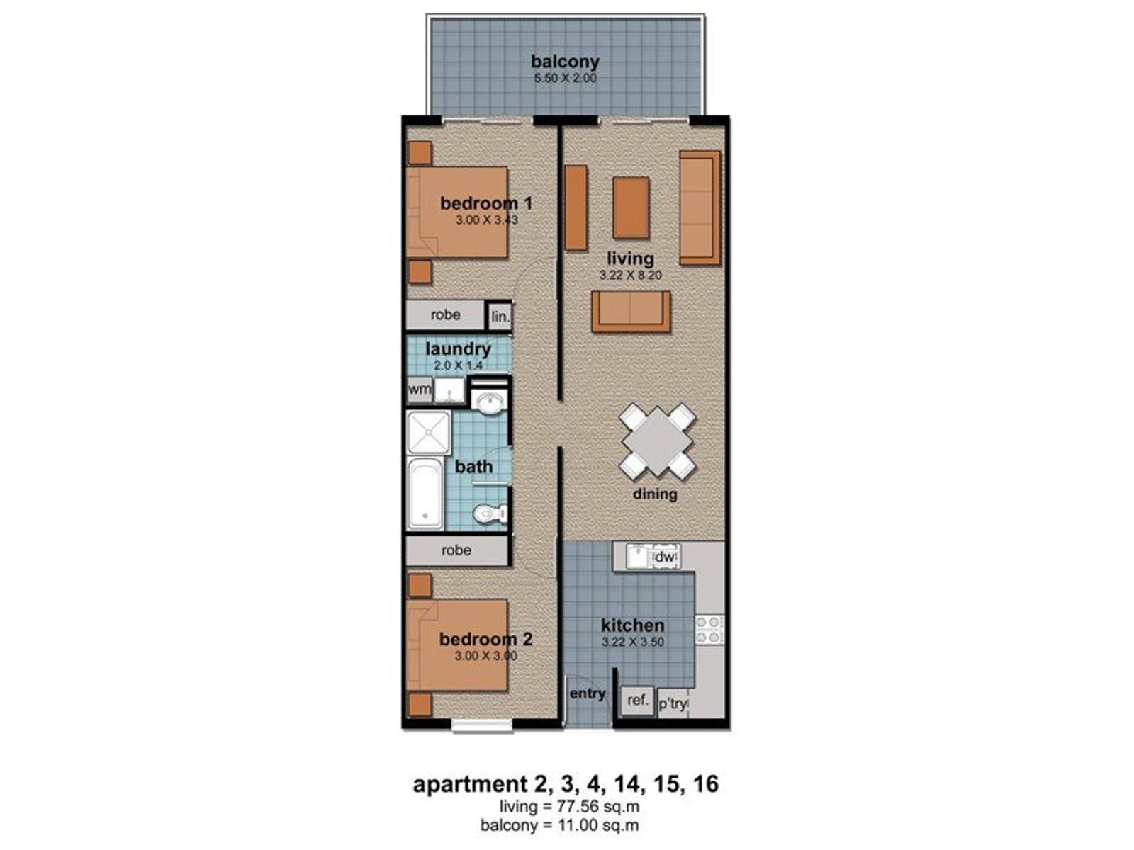 Apart 16 Lot 336 Goodall Parade, Mawson Lakes SA 5095, Mawson Lakes - Thumbnail 2