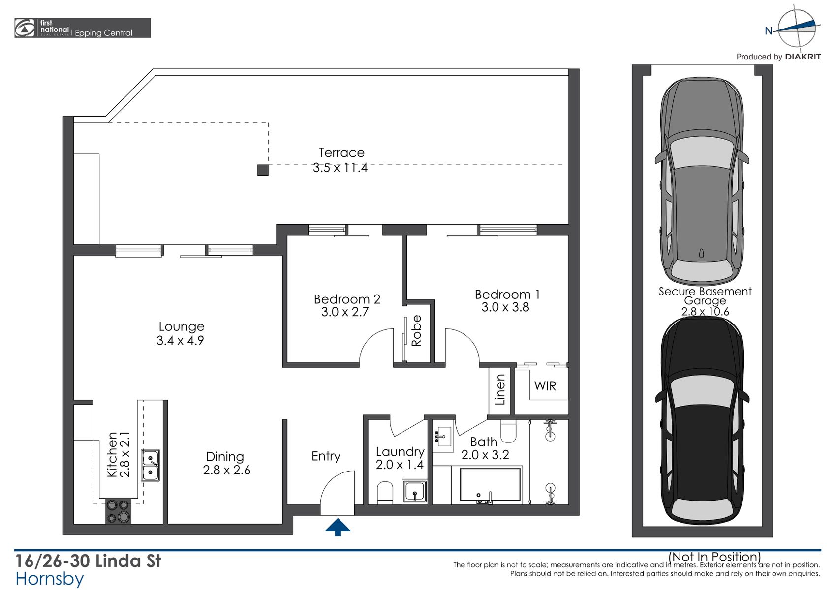16 26 Linda St Hornsby Floorplan 2D web
