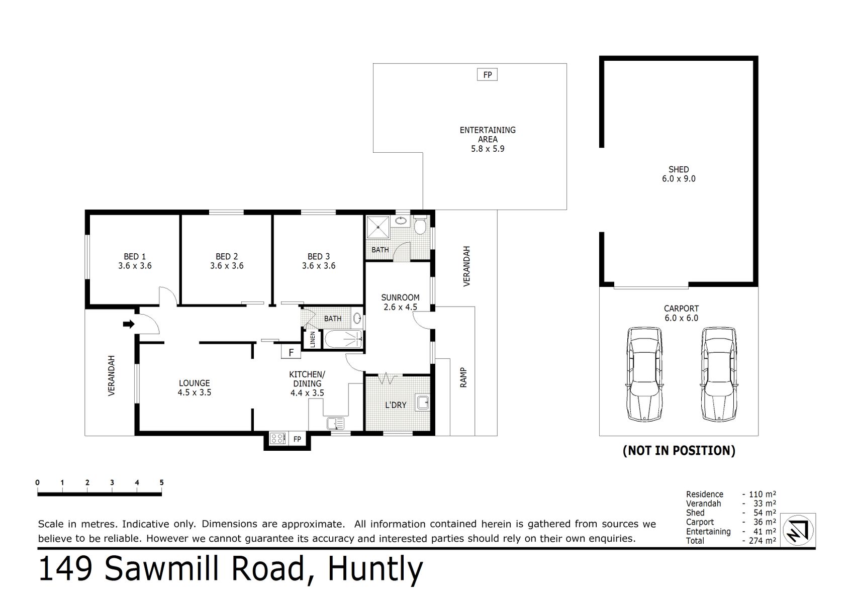Floor plan   149 Sawmill Road Huntly (09 JUL 2021) 110sqm