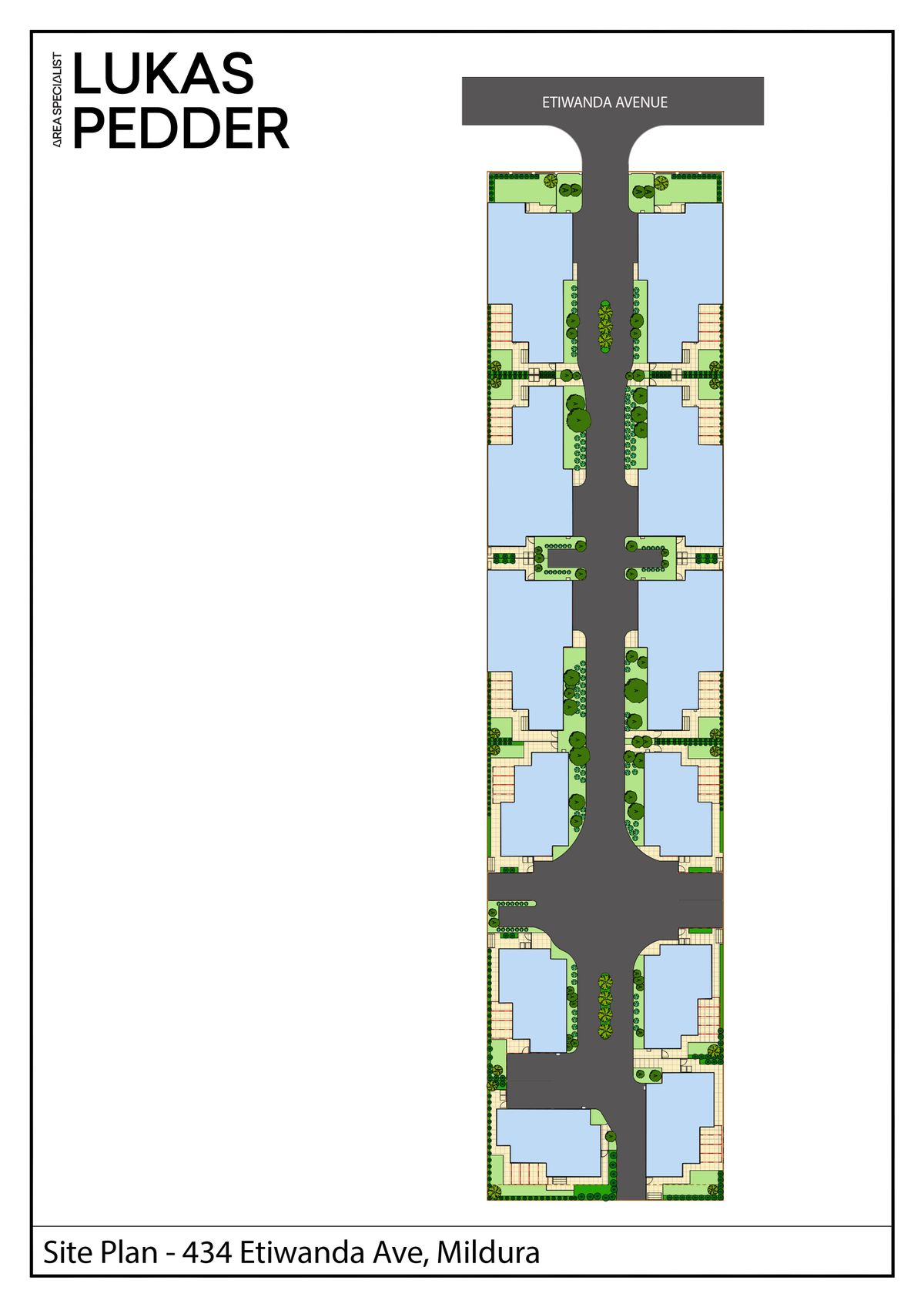Site plan for 434 Etiwanda Ave