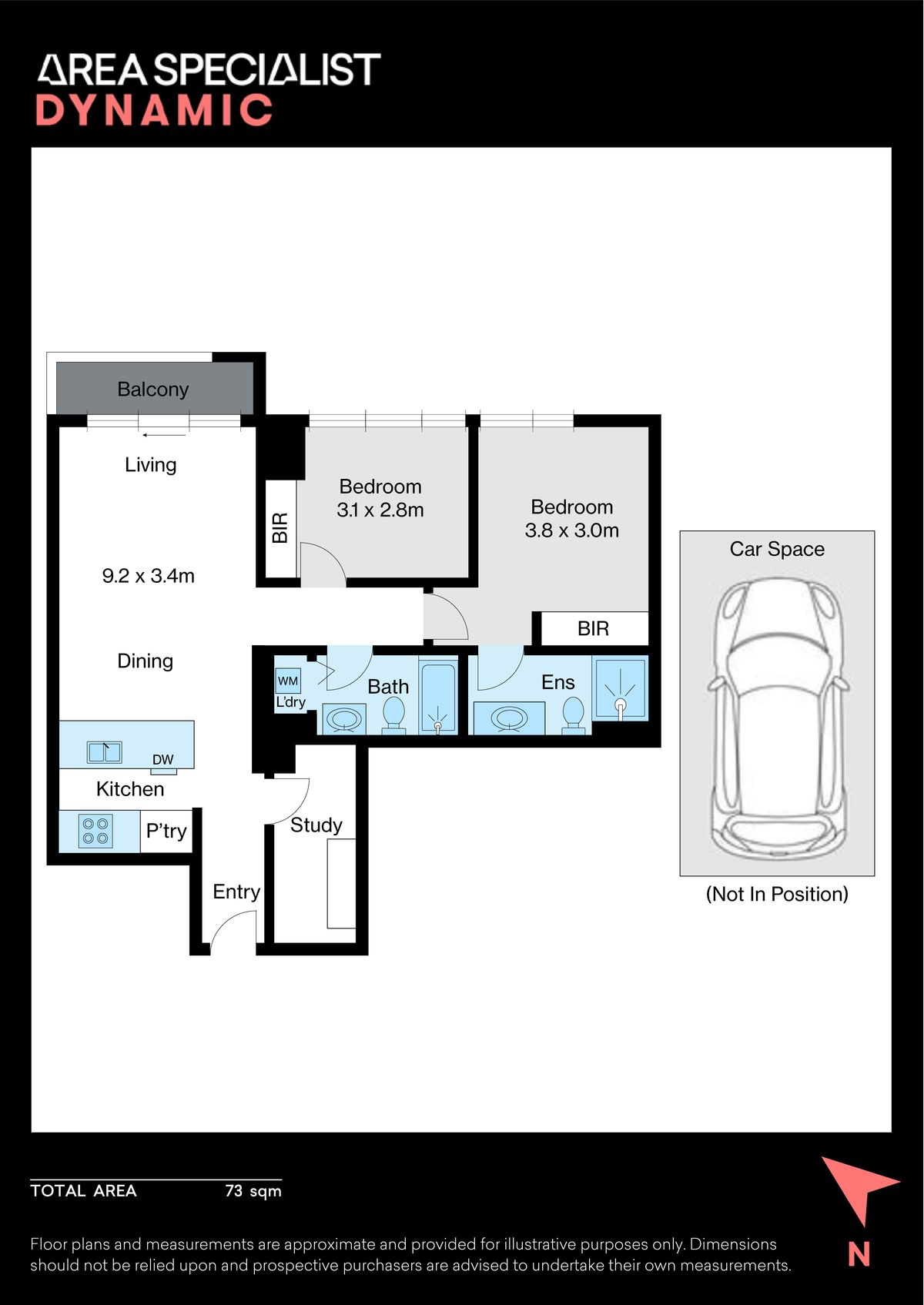 Floorplan for 3504/135 City Road