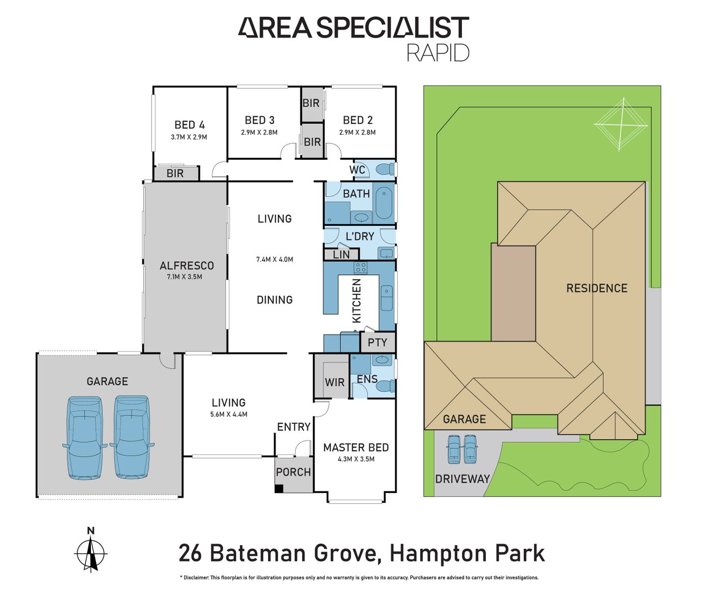 26 Bateman Grove, Hampton Park area specialist rapid