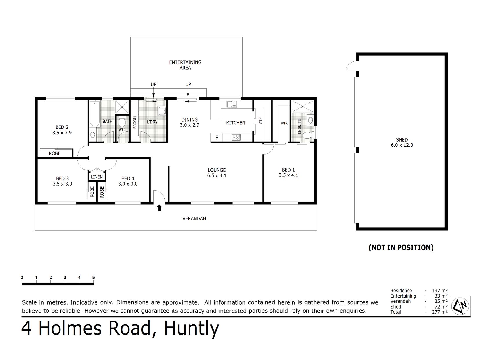 Floor Plan   4 Holmes Road Huntly (30 SEP 2021) 137sqm